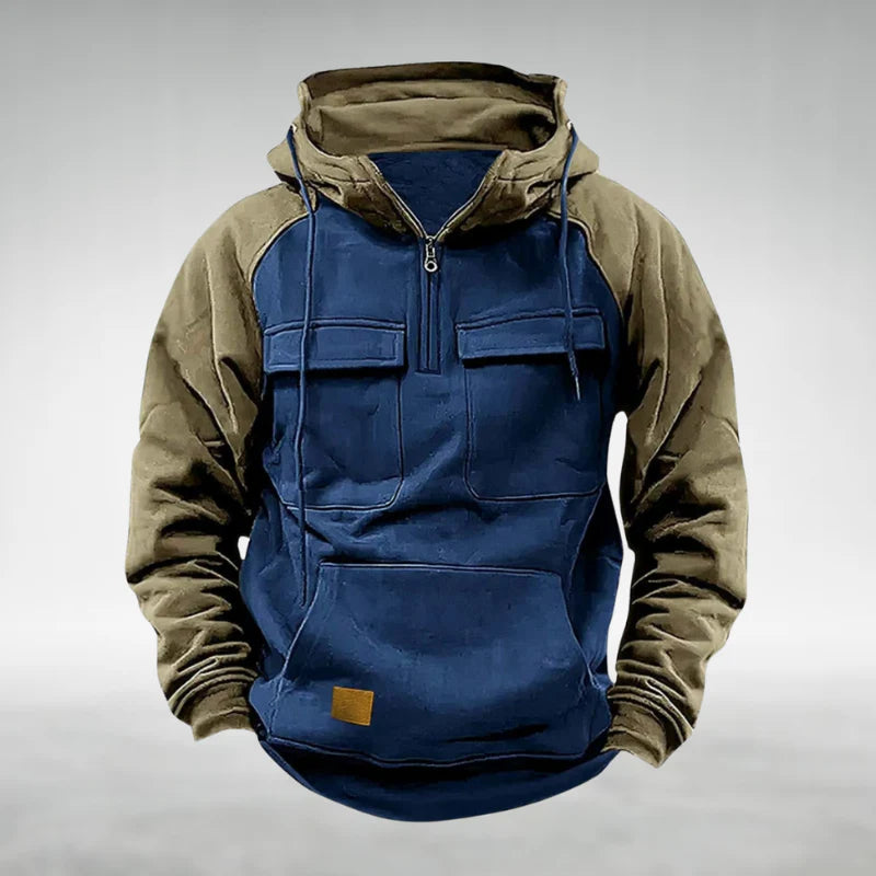 Men’s Two-Tone Tactical Hooded Sweatshirt
