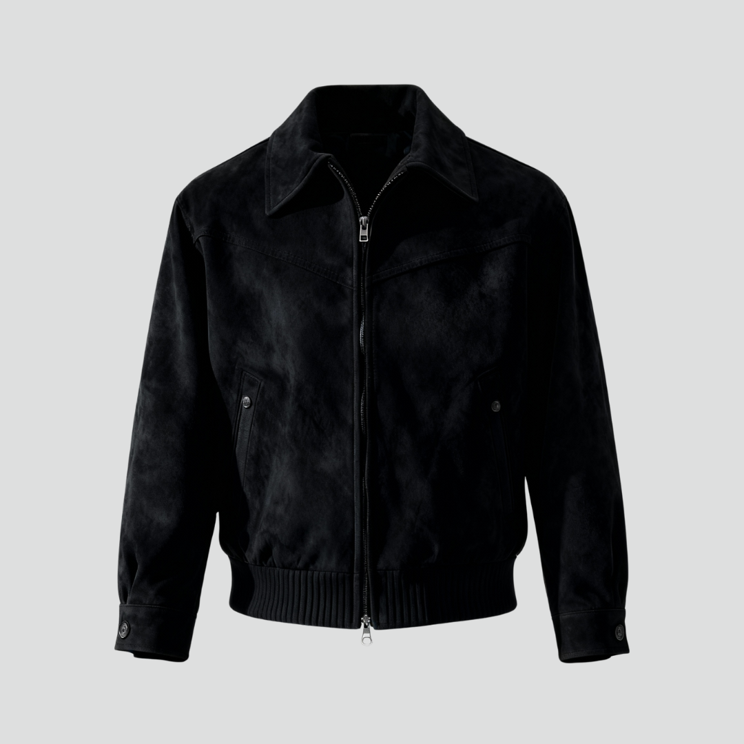 Men’s Vintage Jacket – Classic Suede Finish & Timeless Everyday Look
