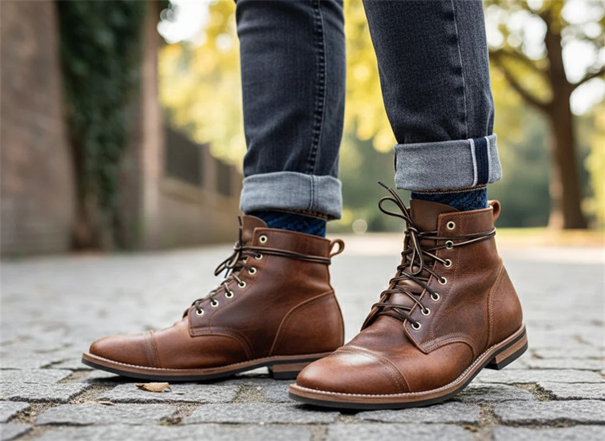 Men’s Vintage Lace-Up Work Boots