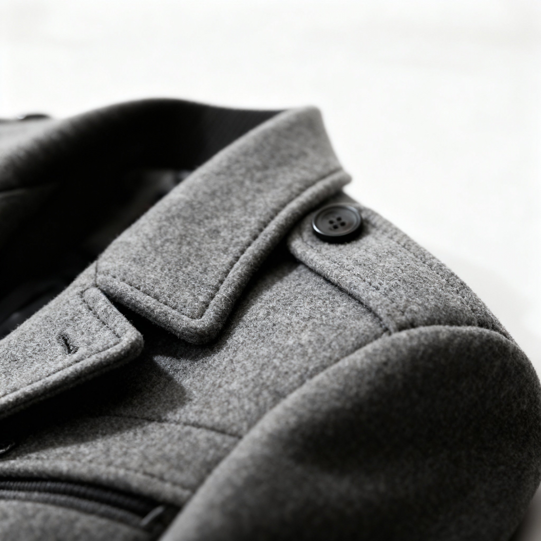 Men’s Elegant Peacoat – Refined Cut & Contemporary Warmth