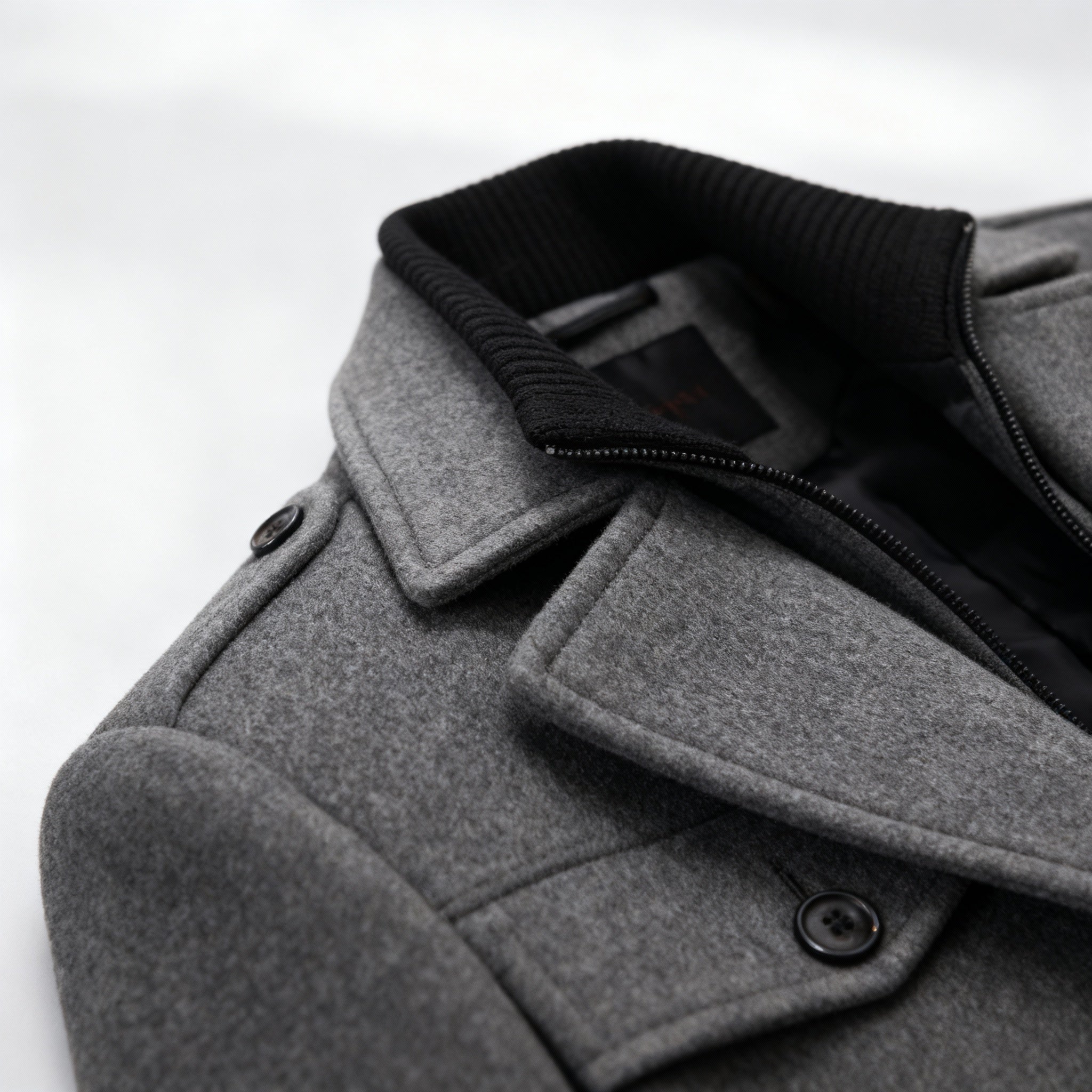 Men’s Elegant Peacoat – Refined Cut & Contemporary Warmth