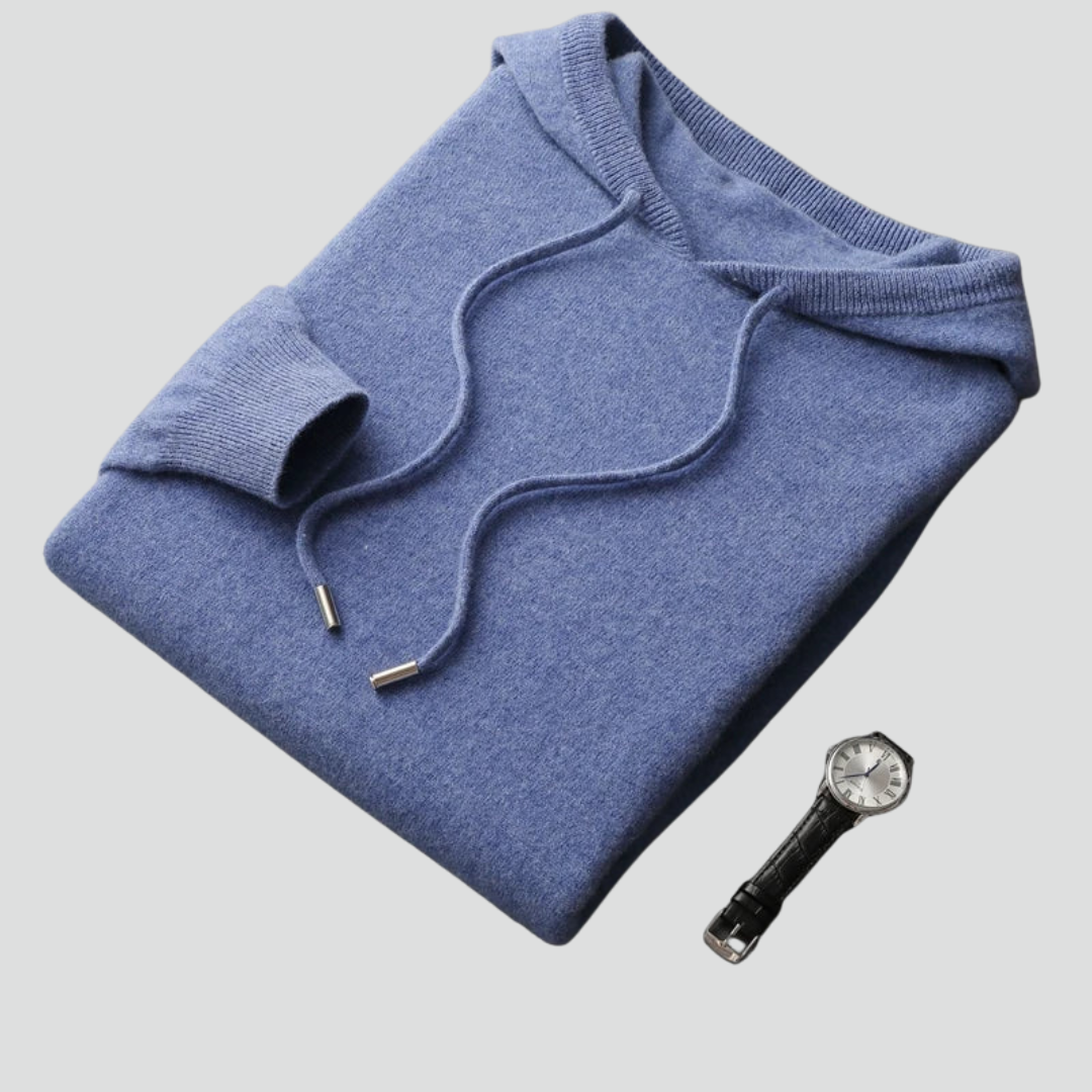 Men’s Hooded Sweater – Modern Knit Design & Relaxed Everyday Layer