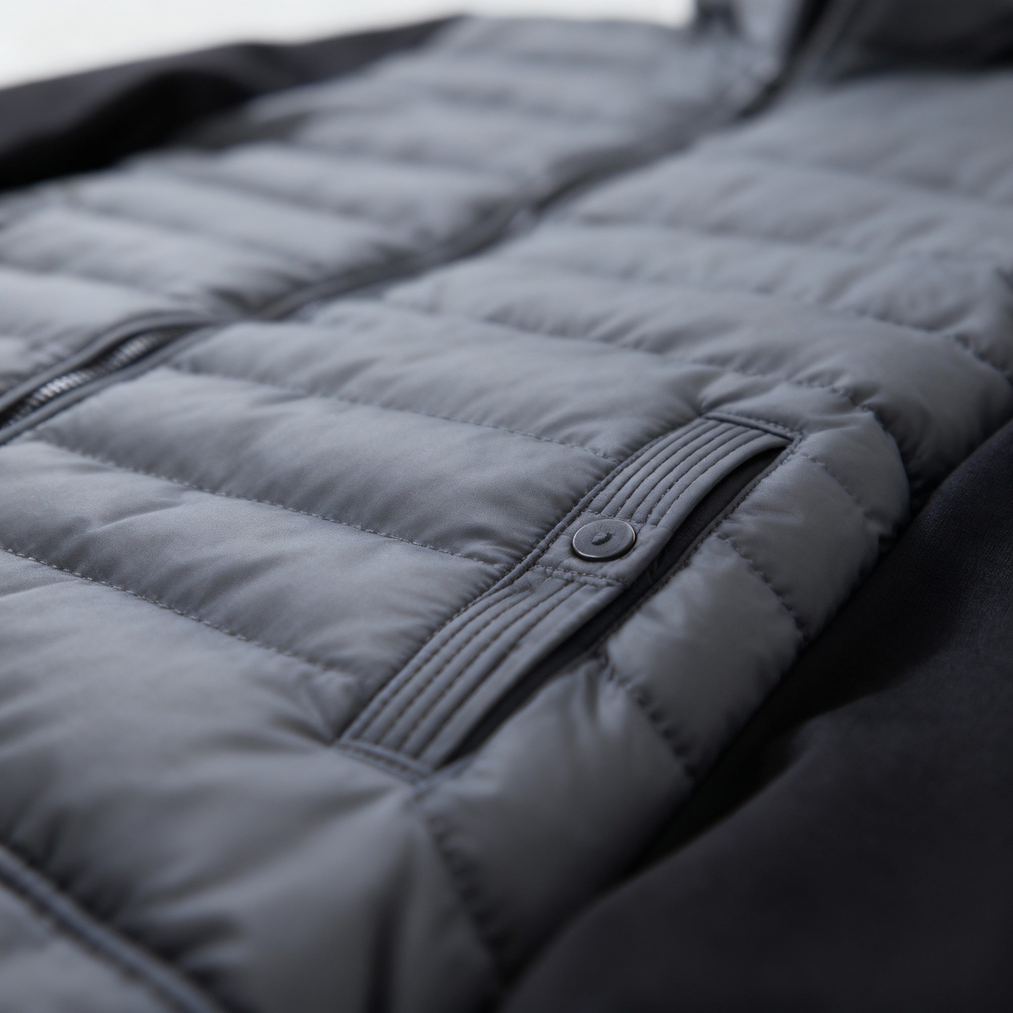Men’s Quilted Hoodie – Insulated Front & Soft Knit Sleeves