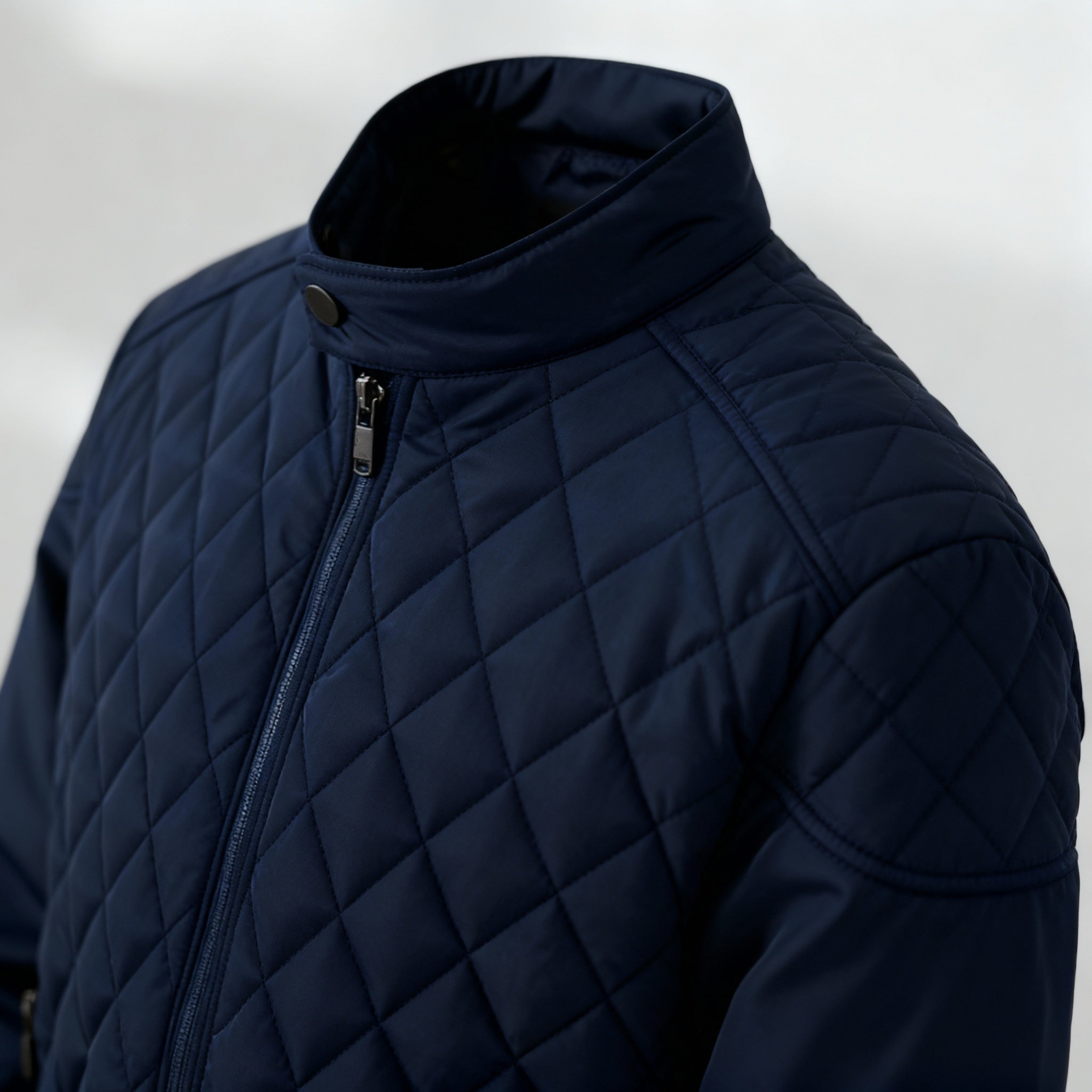 Men’s Quilted Jacket – Lightweight Diamond Stitch & Modern Everyday Layer