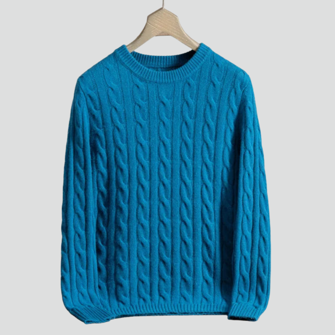 Men’s Trendy Sweater – Cable Knit Texture & Warm Everyday Layer
