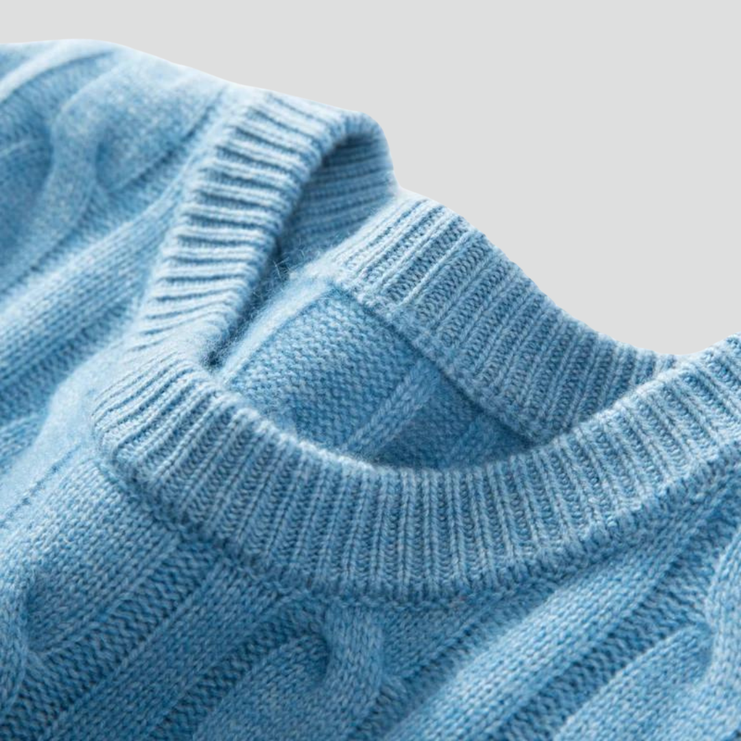 Men’s Trendy Sweater – Cable Knit Texture & Warm Everyday Layer