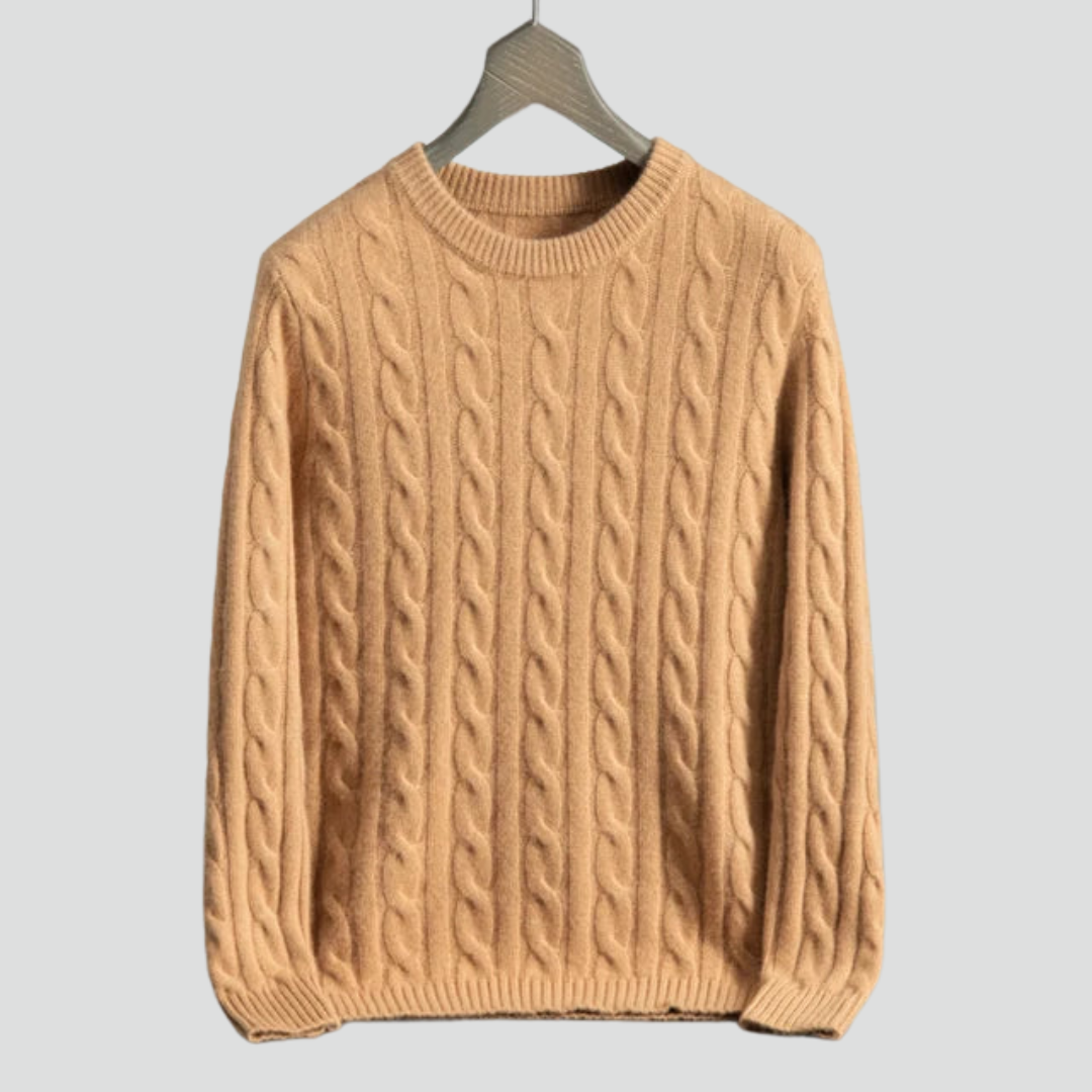 Men’s Trendy Sweater – Cable Knit Texture & Warm Everyday Layer