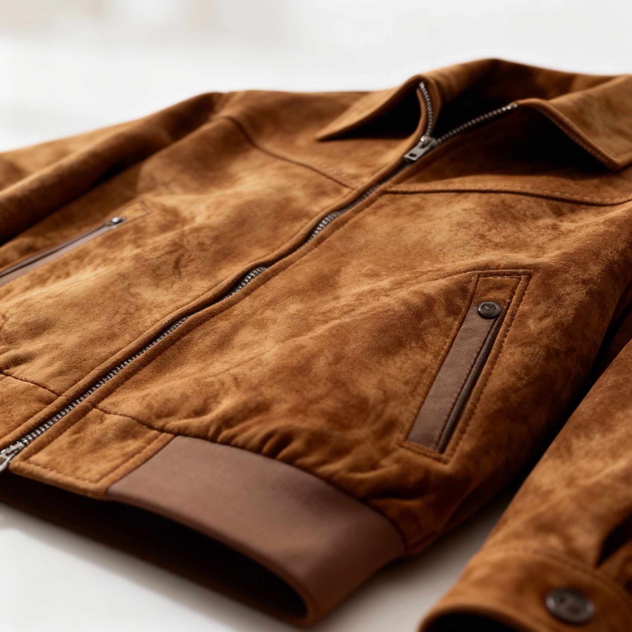 Men’s Vintage Jacket – Classic Suede Finish & Timeless Everyday Look