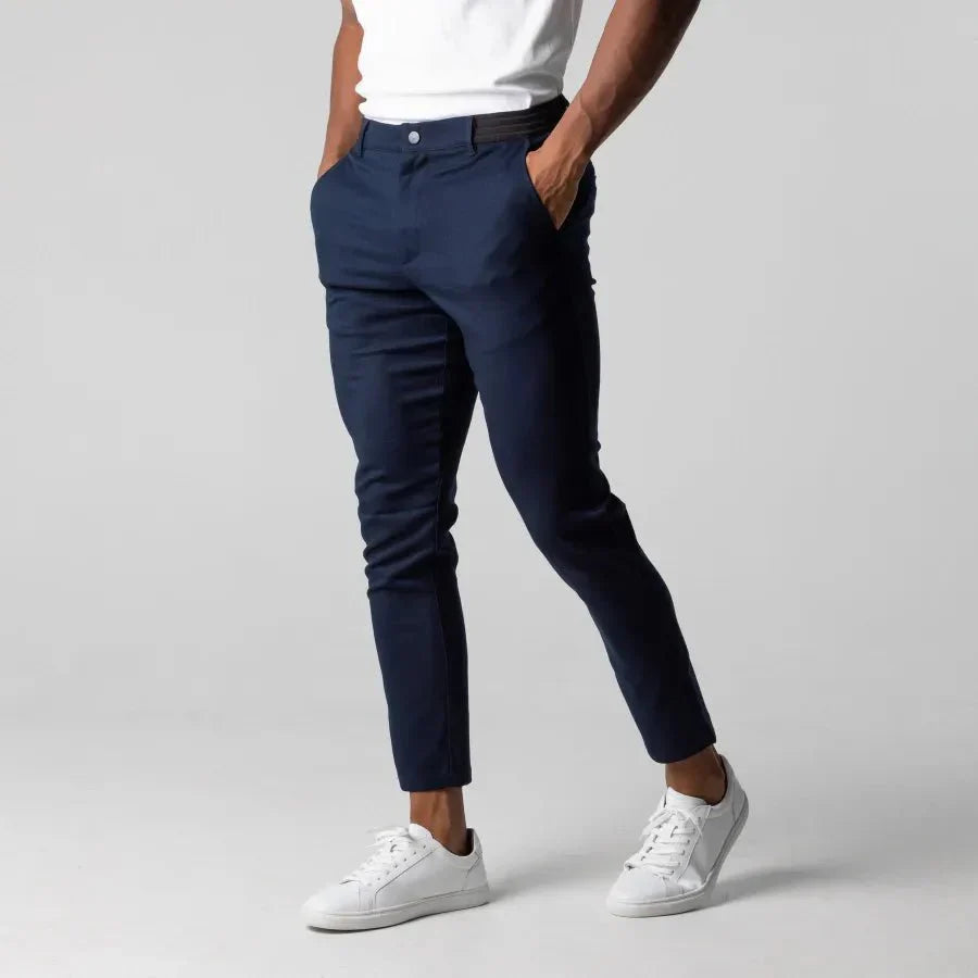 Men's Smart-Casual Tapered Chino Pants