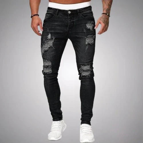 Men's Trendy Denim Ripped Jeans