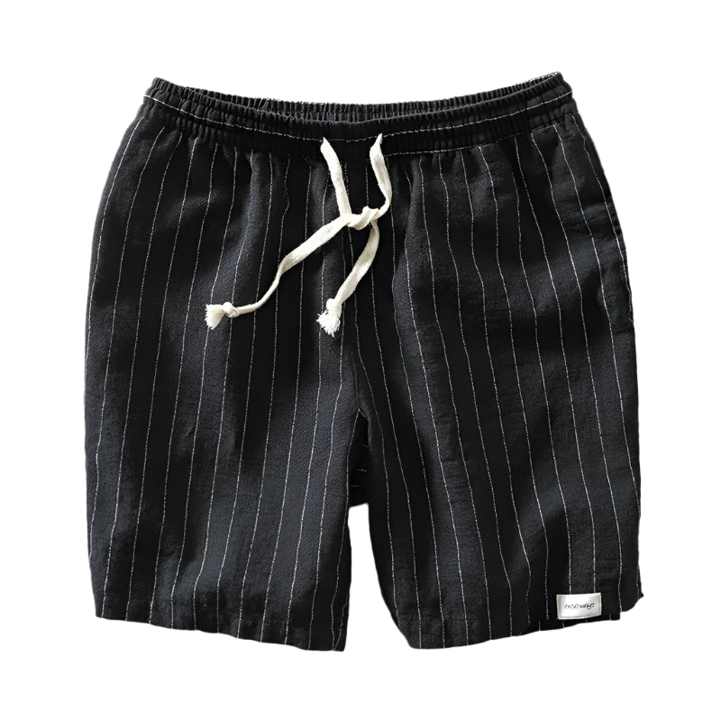 Vintage Style Men's Summer Shorts - Black