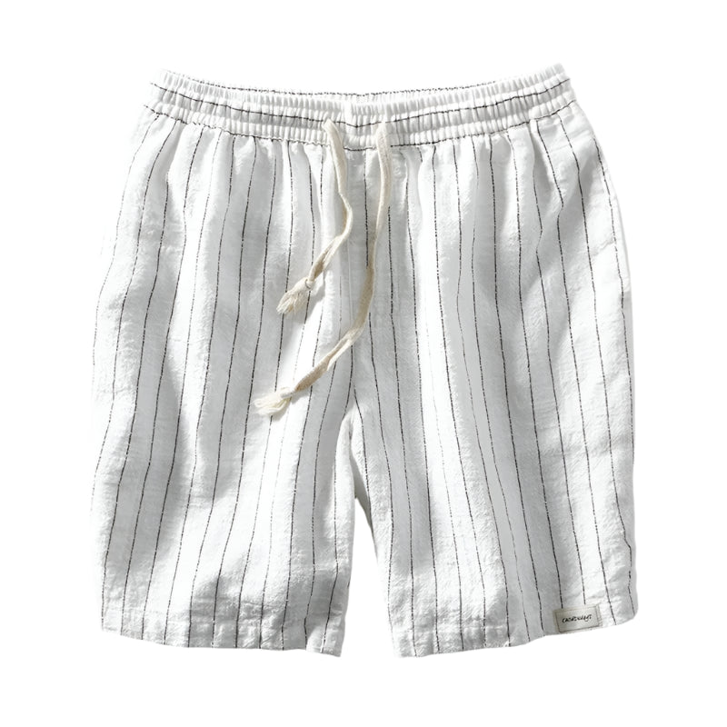 Vintage Style Men's Summer Shorts - White