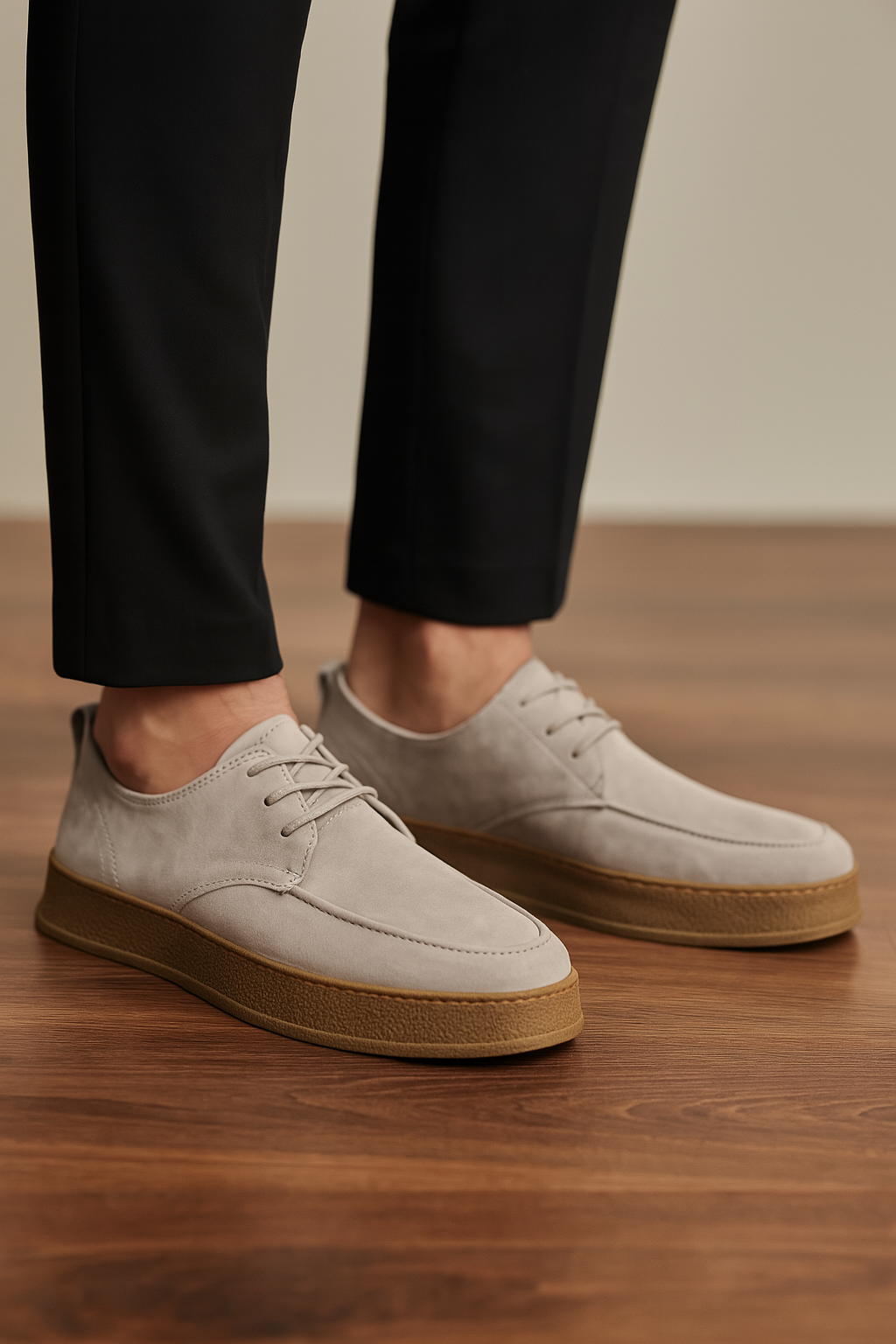 Men’s Classic Suede Shoes Beige