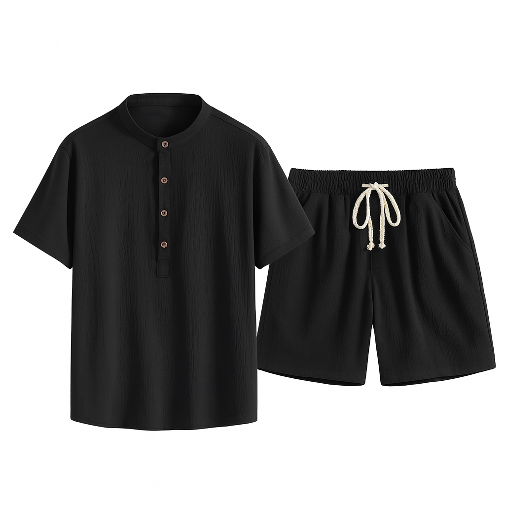 Elegant Men’s Summer Set - Black