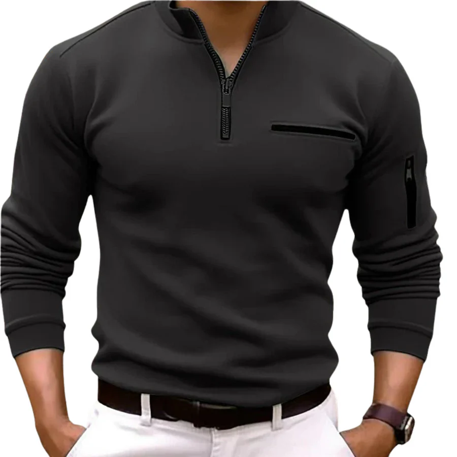 Men's Modern Style Trendy Sweater - Black