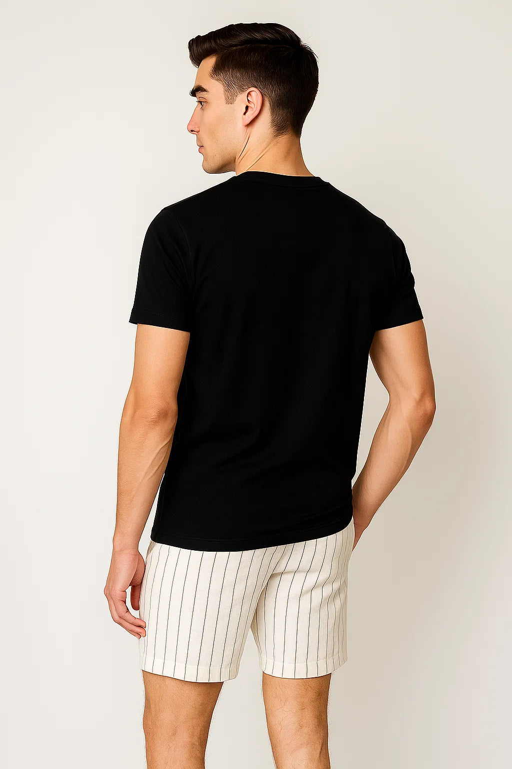 Vintage Style Men's Summer Shorts - White