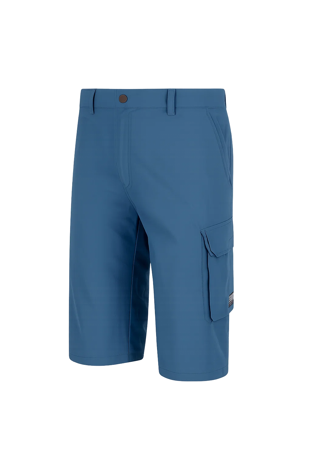 Casual Men's Multi-Pocket Cargo Shorts - Light Blue