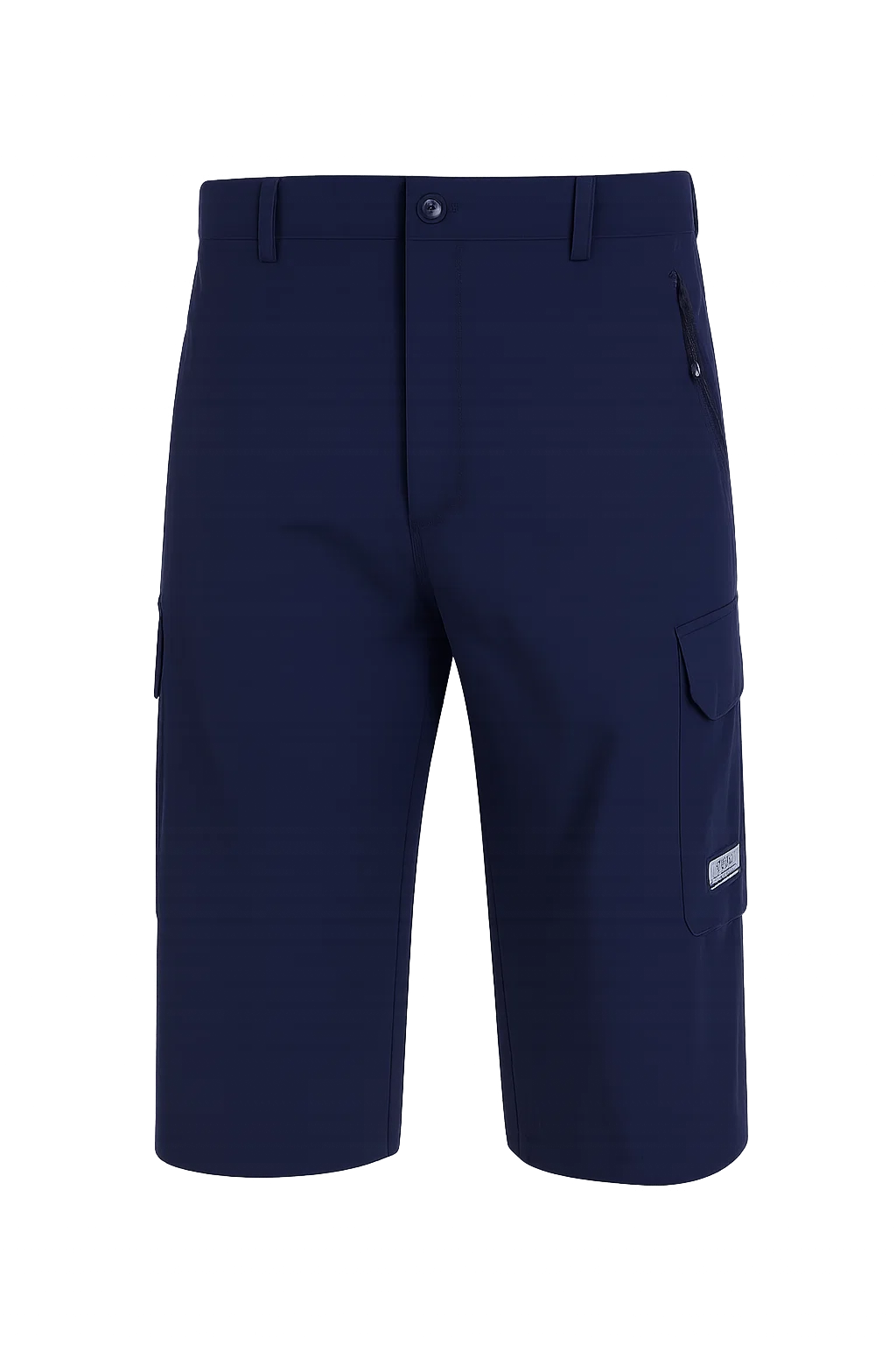 Casual Men's Multi-Pocket Cargo Shorts - Dark Blue