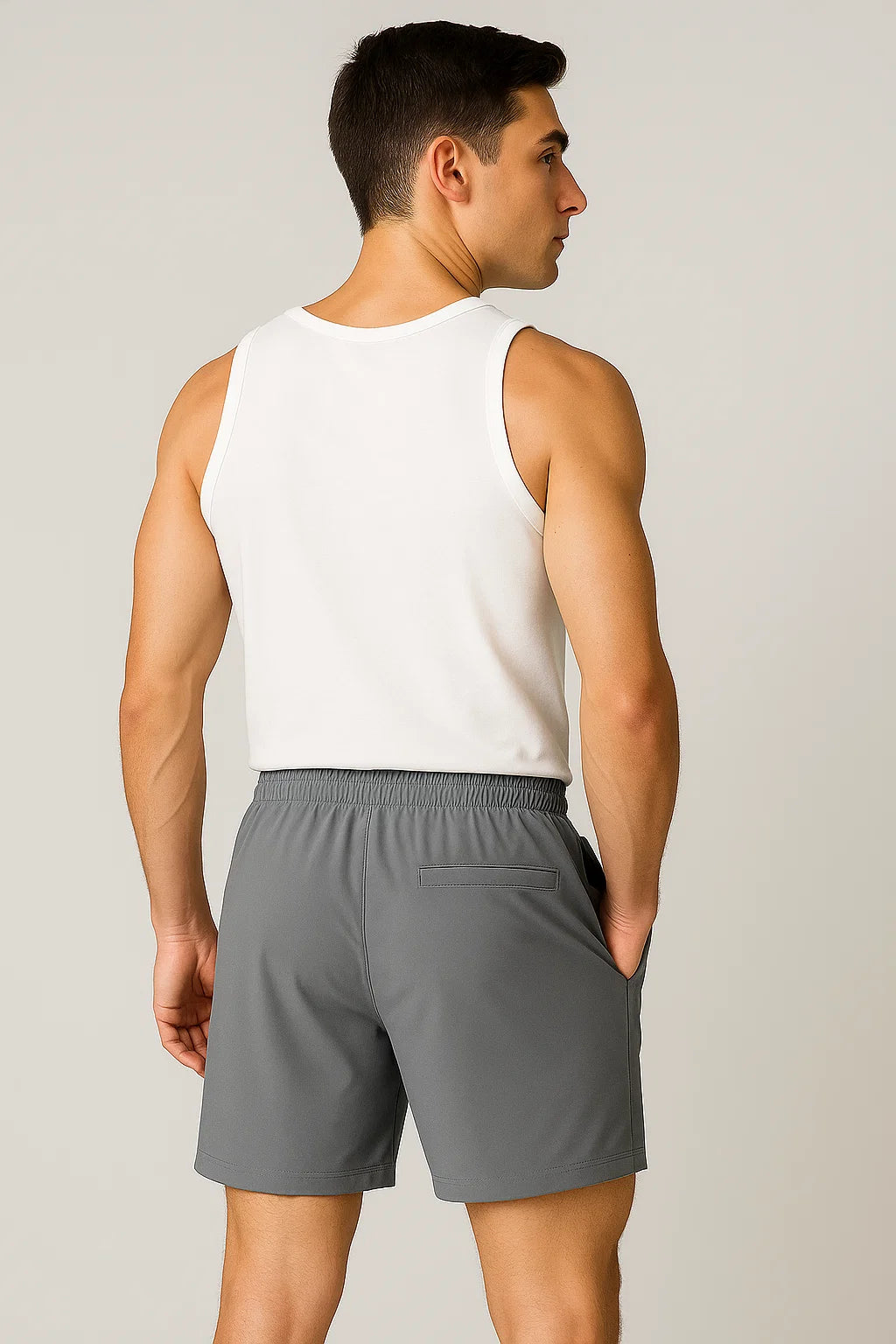 Modern Style Men's Summer Shorts - Gray