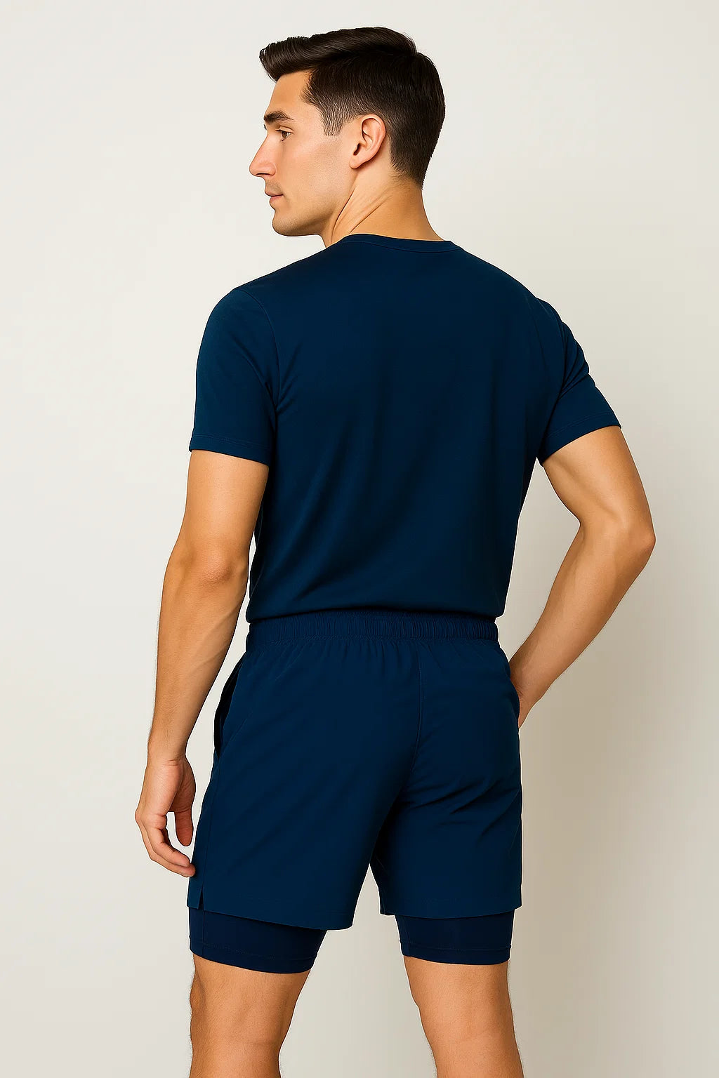 Casual Summer Men's Swim Shorts - Dark Blue