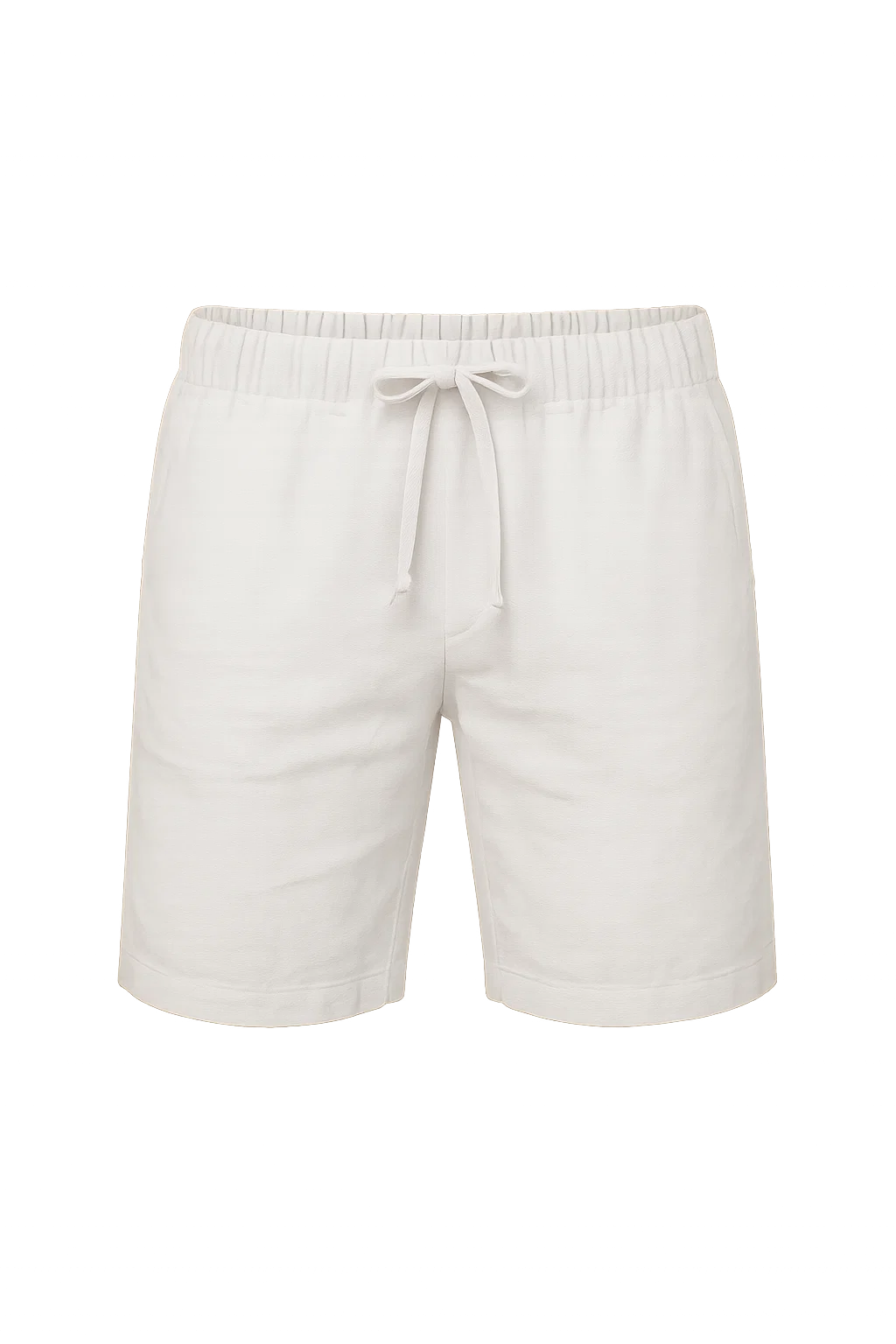 Modern Style Summer Men's Linen Shorts – White