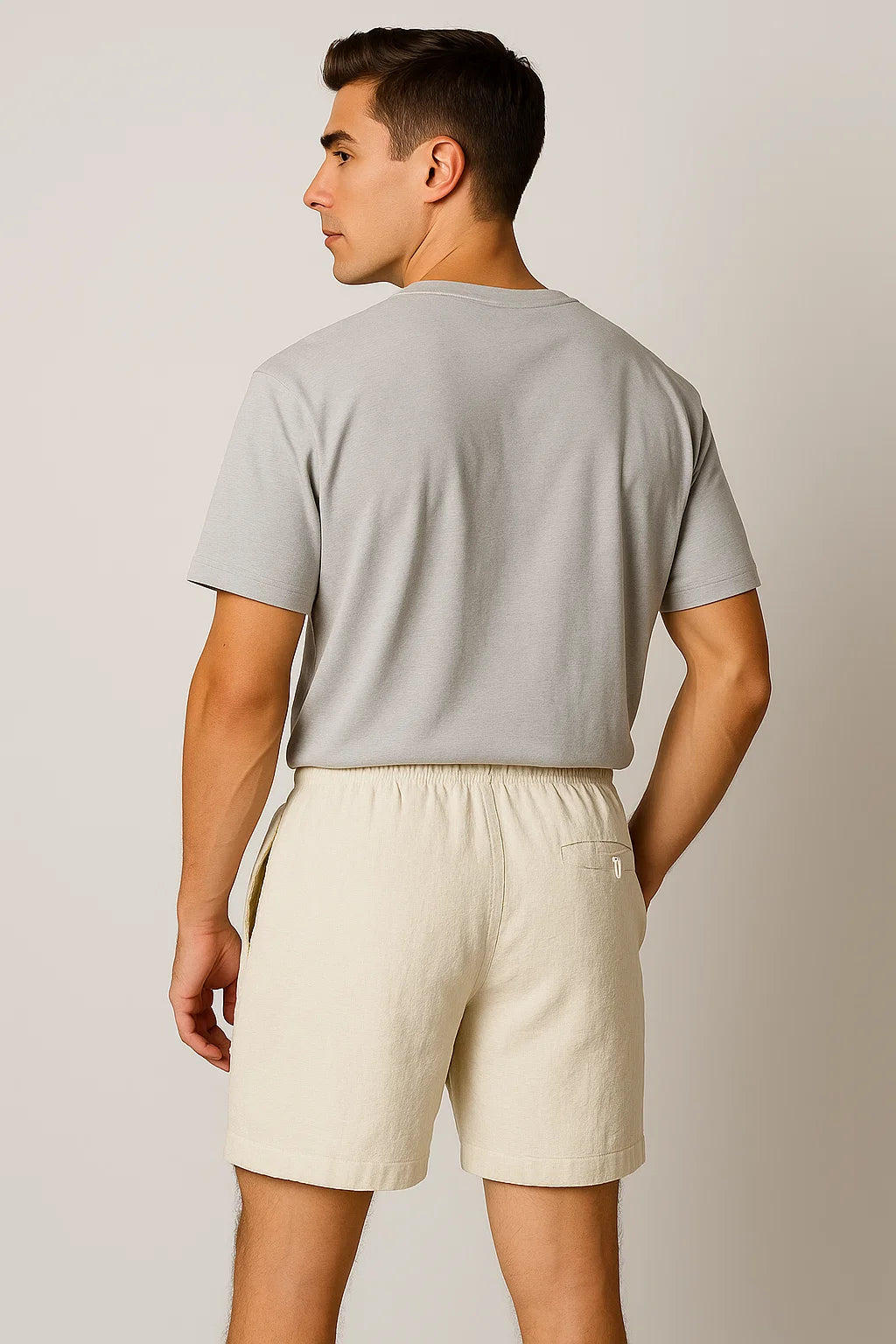 Modern Style Men's Casual Summer Shorts – Khaki