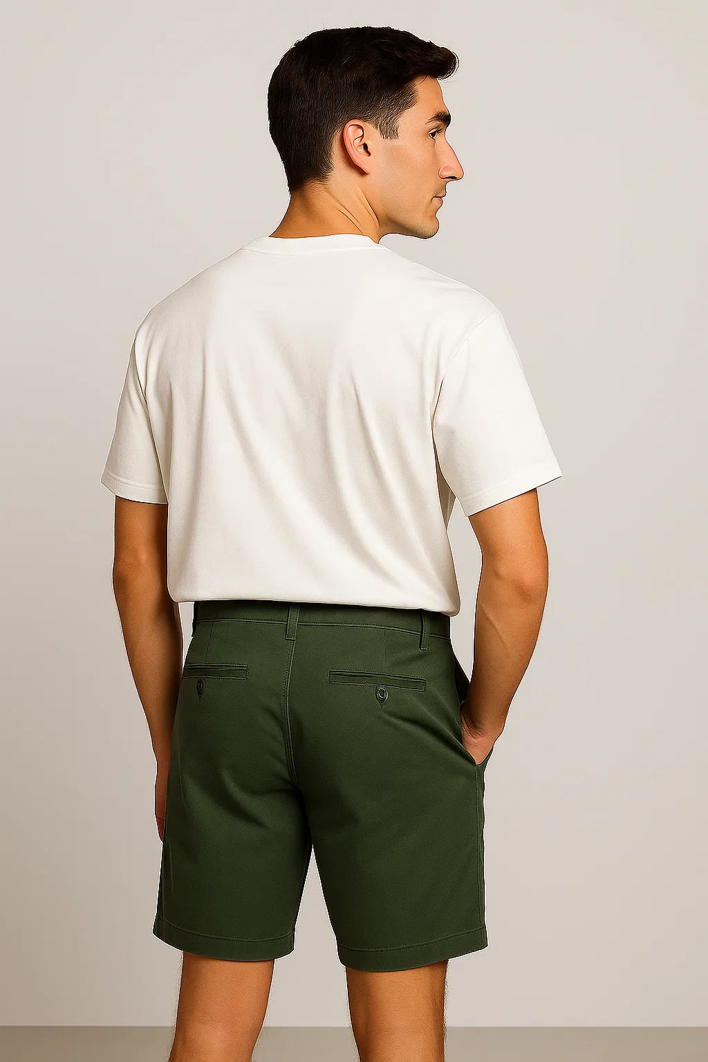 Trendy Men's Casual Summer Shorts – Green