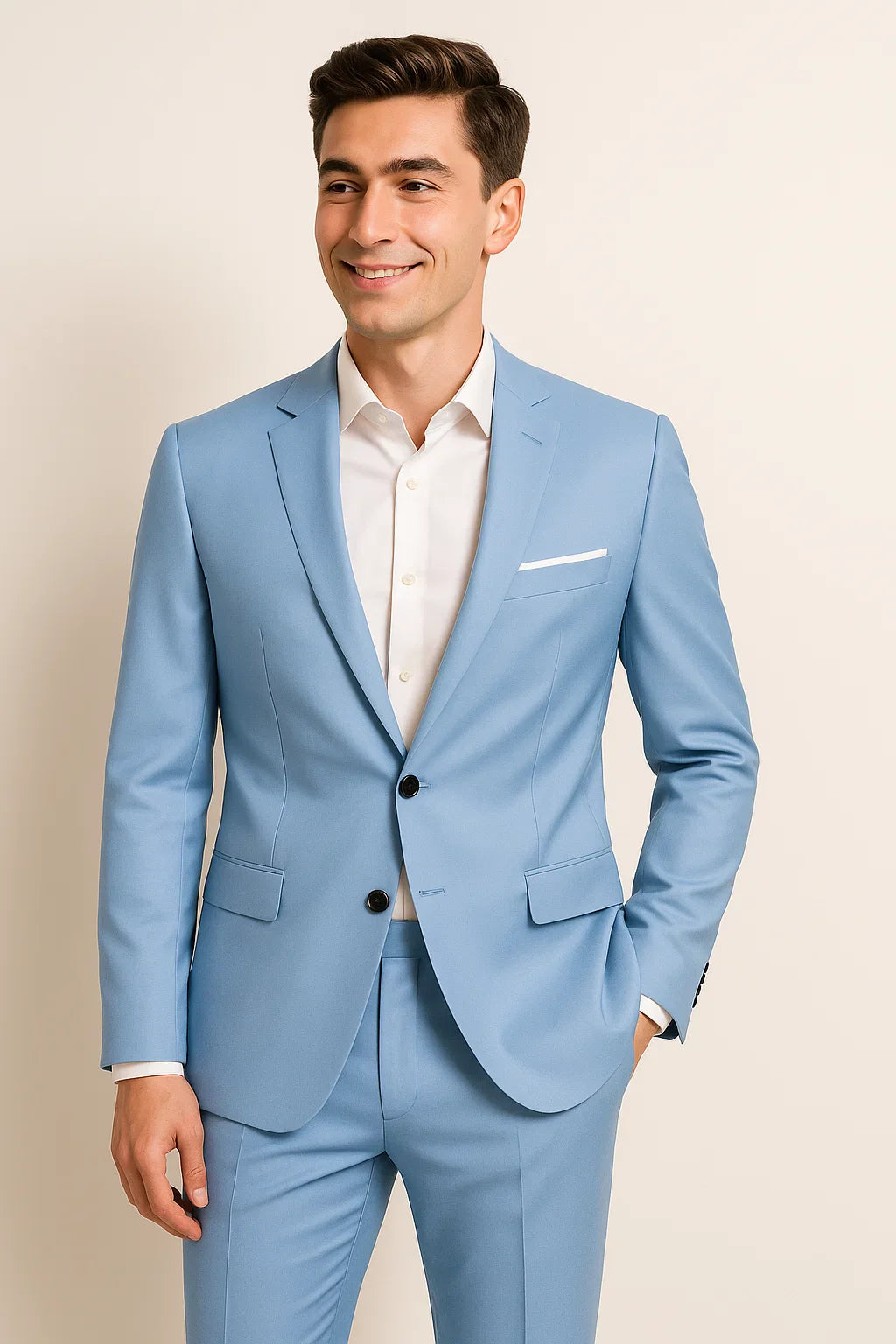 Classic Men’s Business Suit – Blue