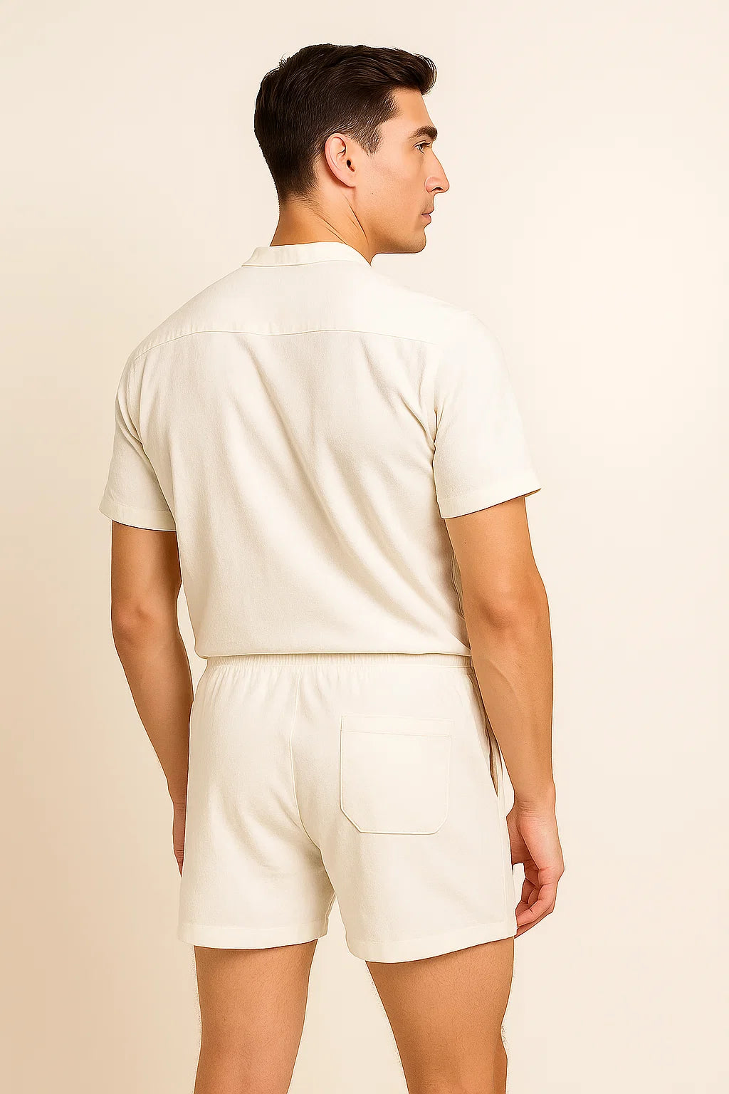 Elegant Men’s Summer Set - White