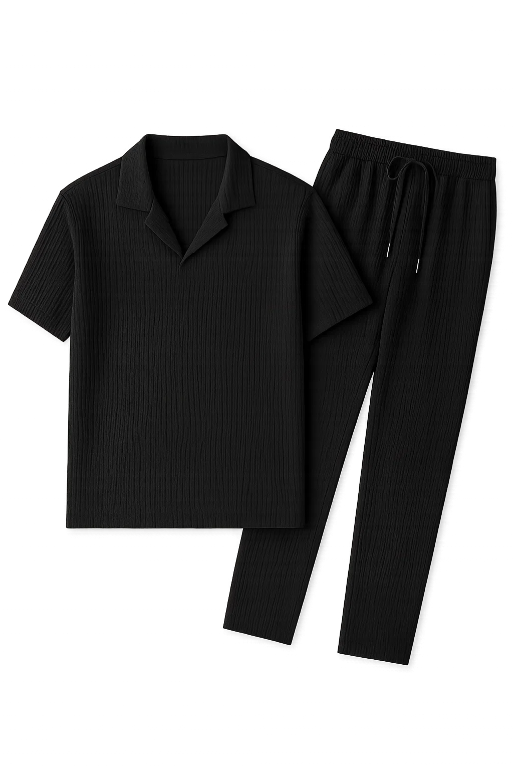 Stylish Men's Leisure Set Black
