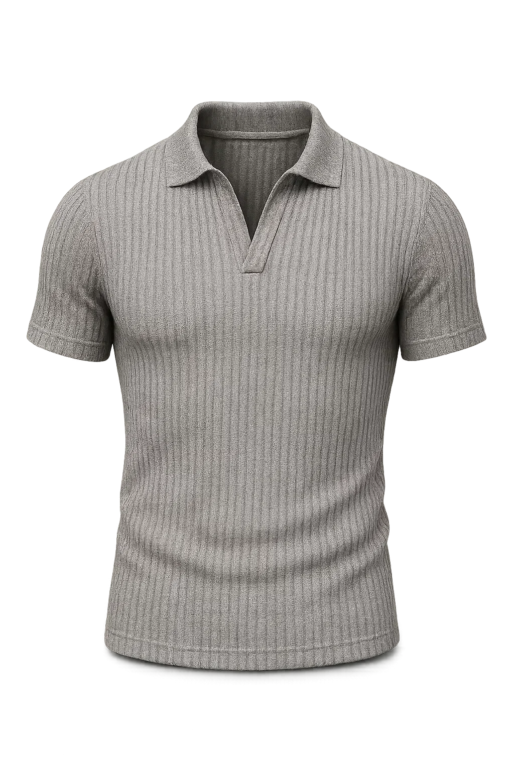 Classic All Season Men's Body Fit Polo – Gray