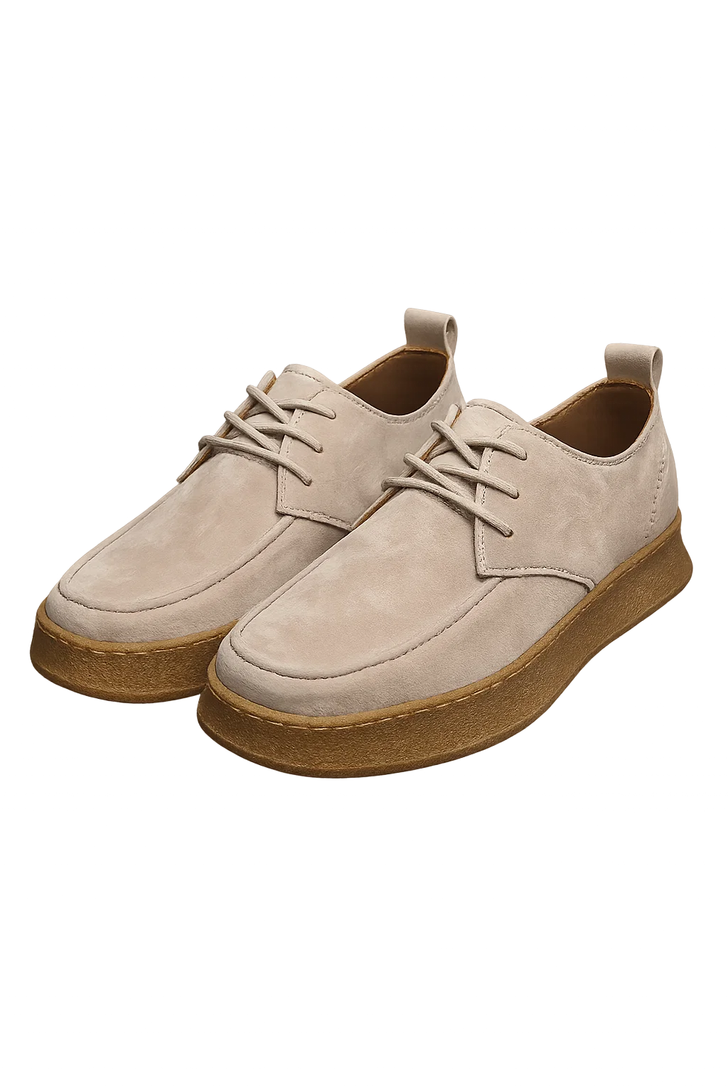 Classic Men’s Suede Sneakers – Beige