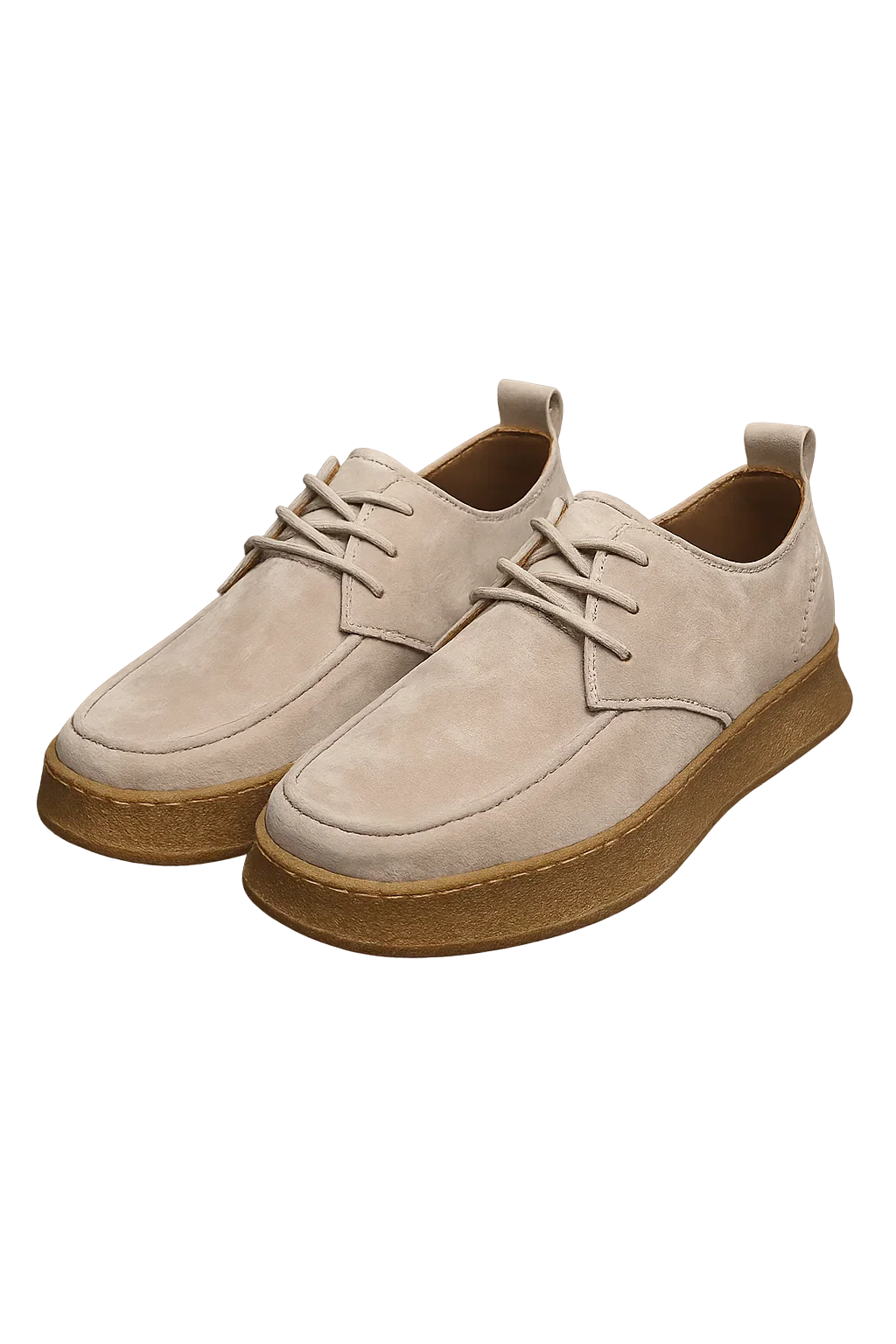 Classic Men’s Suede Sneakers – Beige