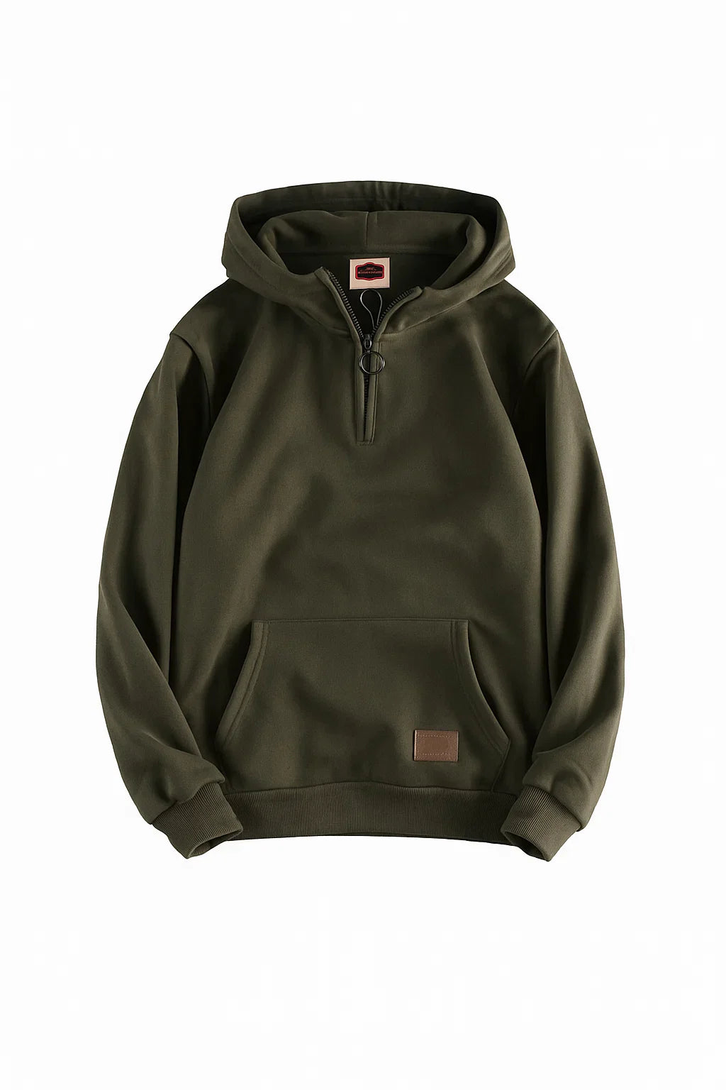 Vintage Style Hoodie for Men - Dark Green