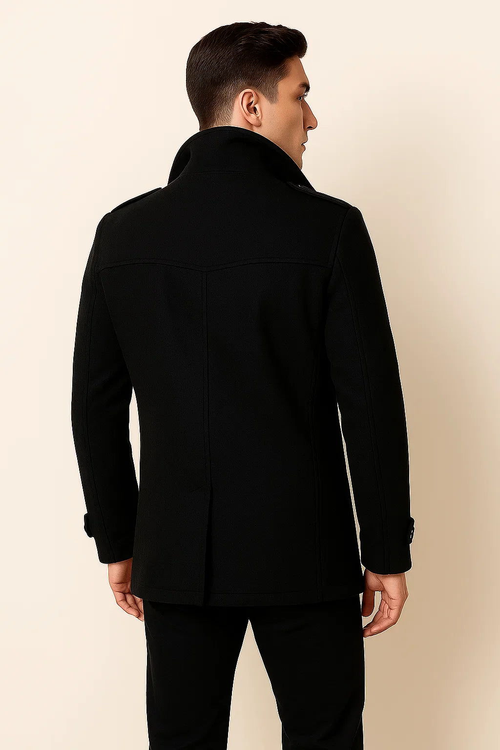 Men's Elegant Two-Pieces Jacket - Black