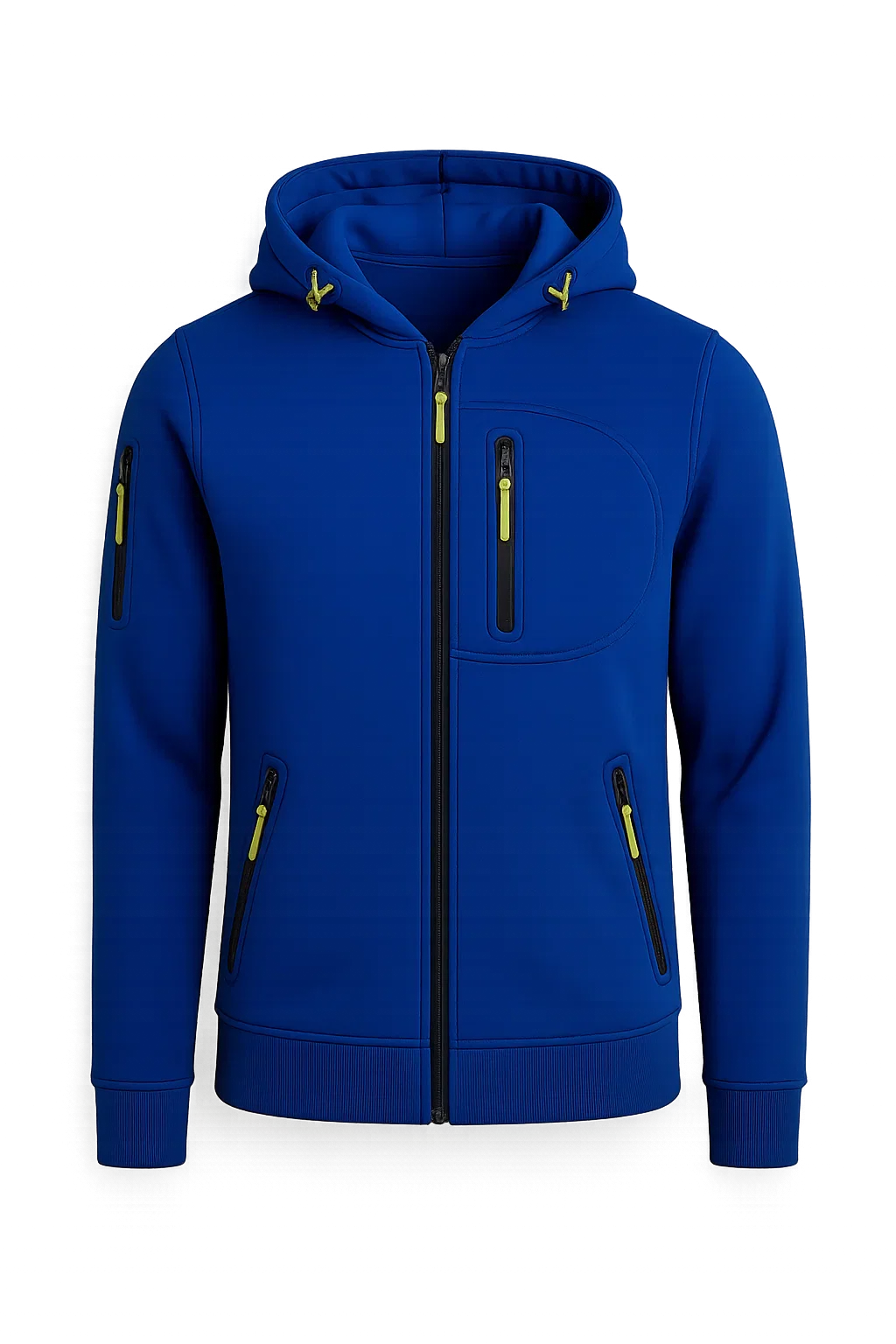Men's Classic Hoodie with Zipper - Blue