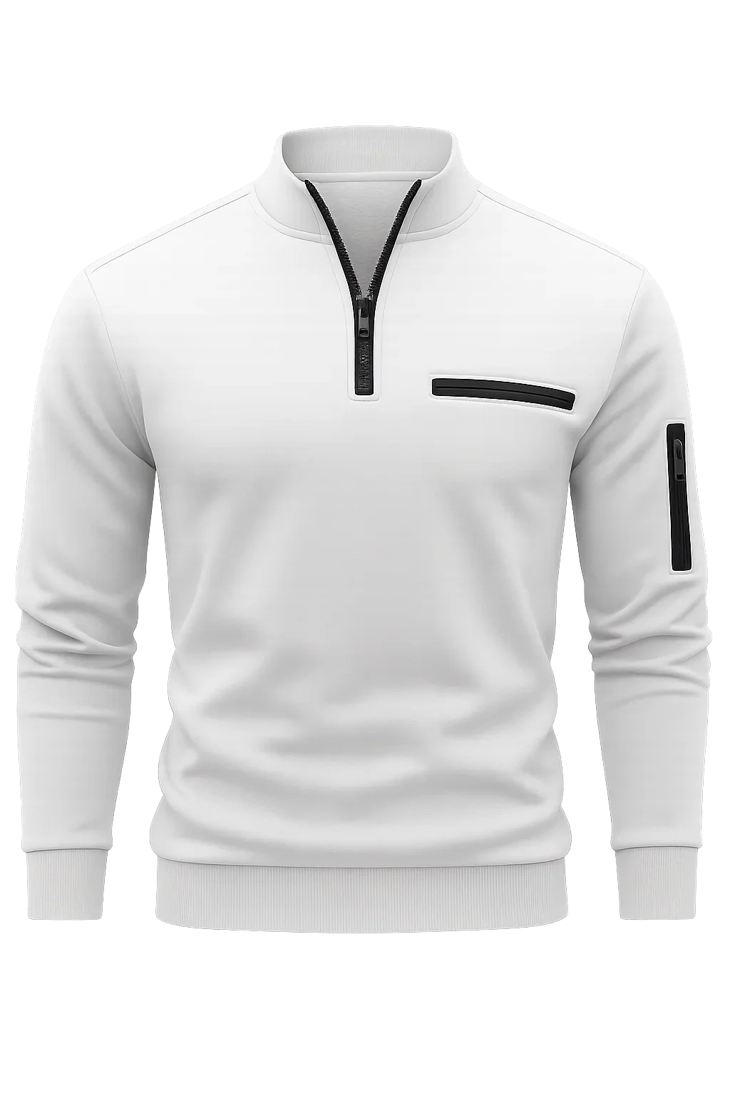 Men's Modern Style Trendy Sweater - White