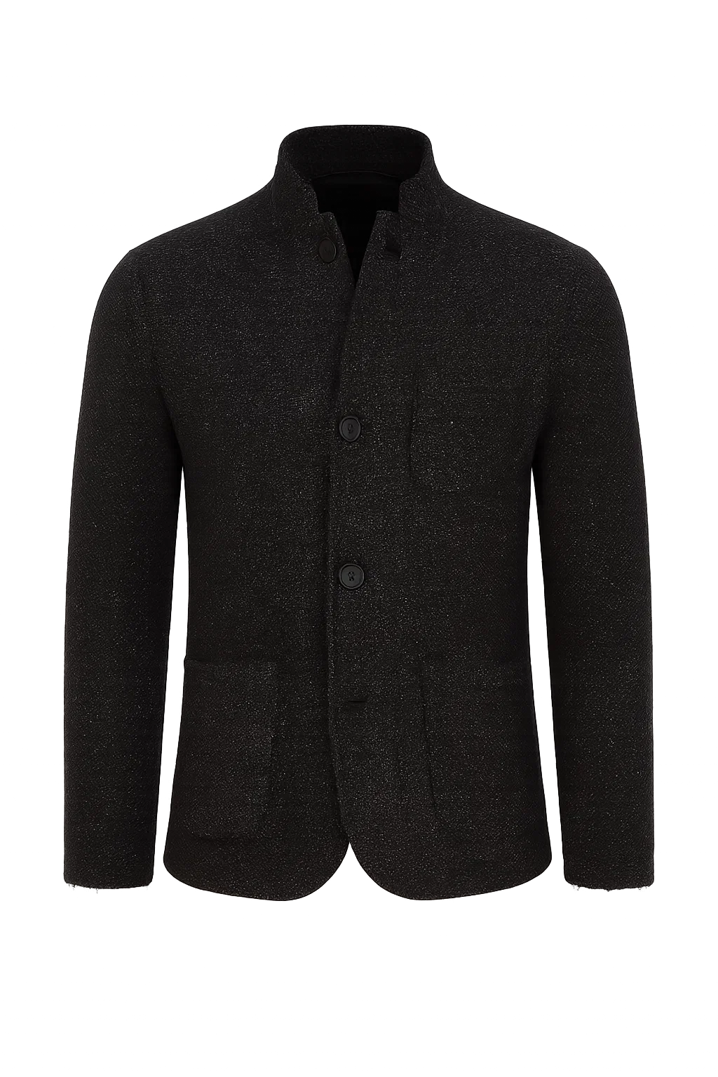 Men's Retro Button-down Cardigan - Black