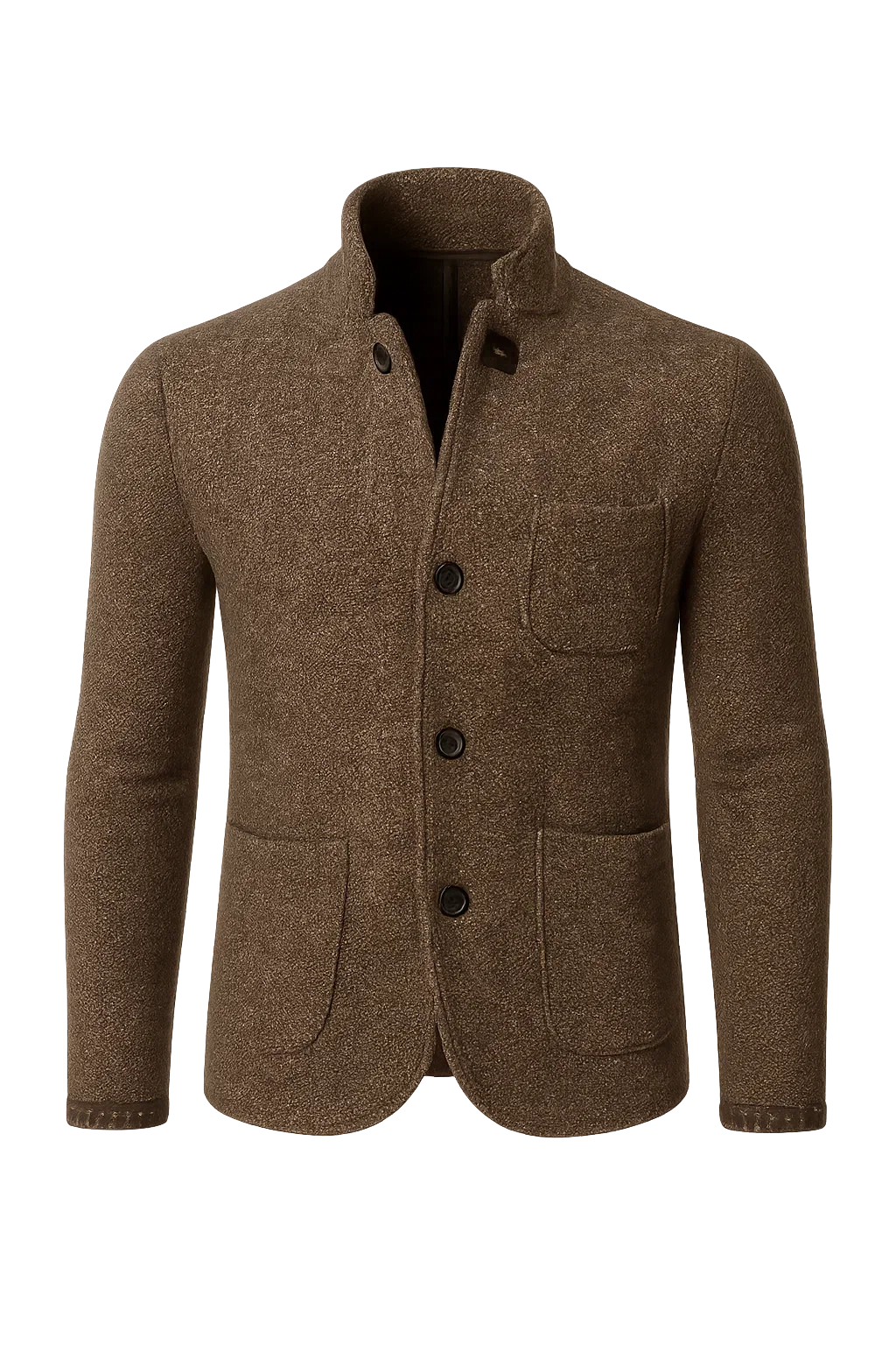 Men's Retro Button-down Cardigan - Khaki