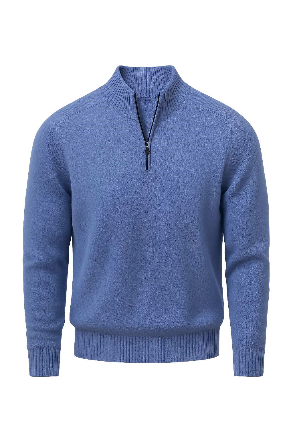 Men's Trendy Smart-Casual Zip-up Sweater - Blue