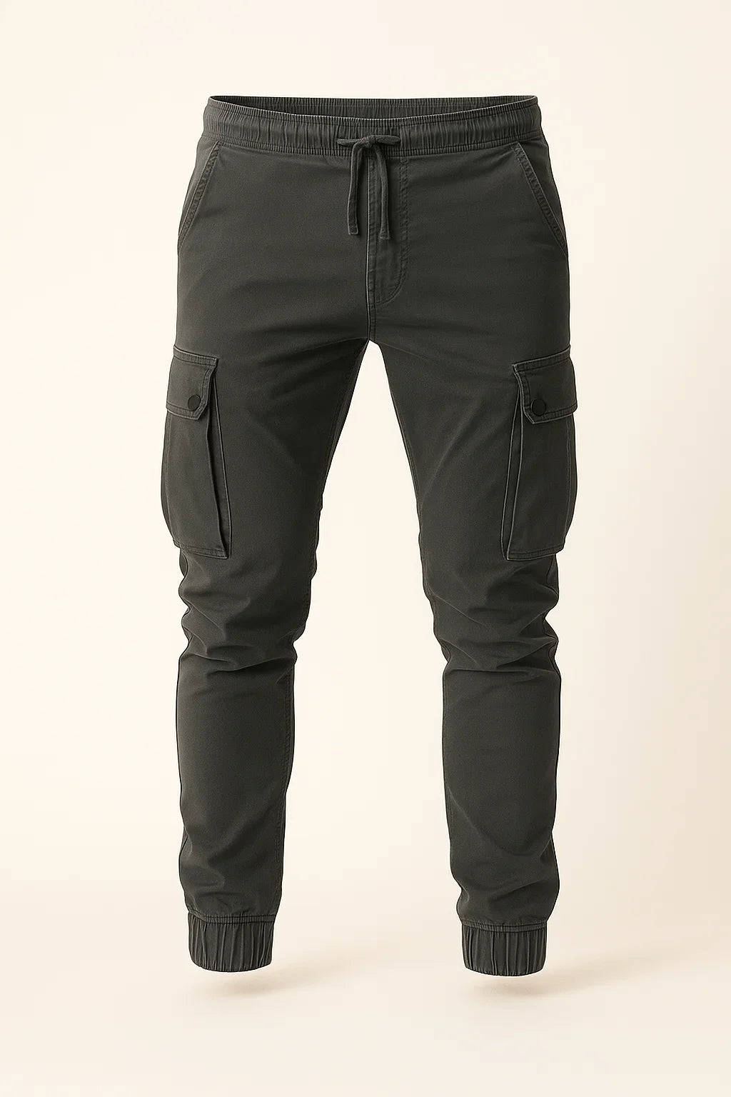 Men's Classic Slim-fit Rugged Cargo Pants - Dark Gray
