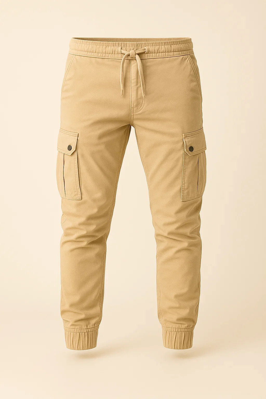 Men's Classic Slim-fit Rugged Cargo Pants - Khaki