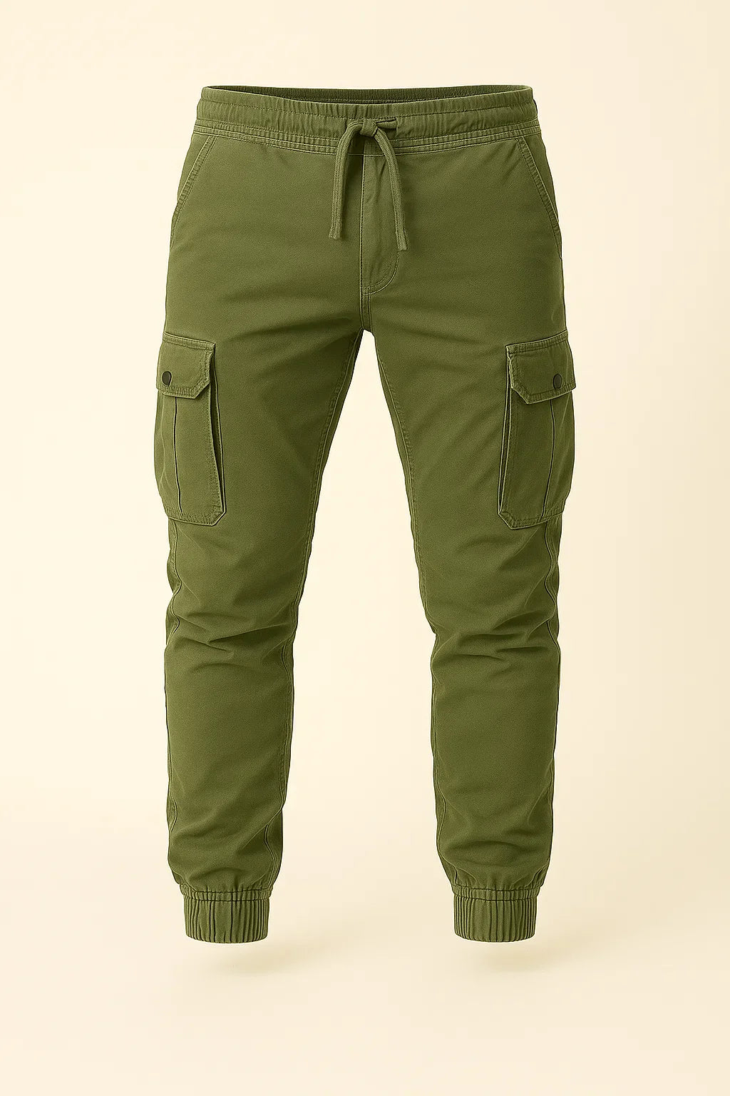 Men's Classic Slim-fit Rugged Cargo Pants - Army Green