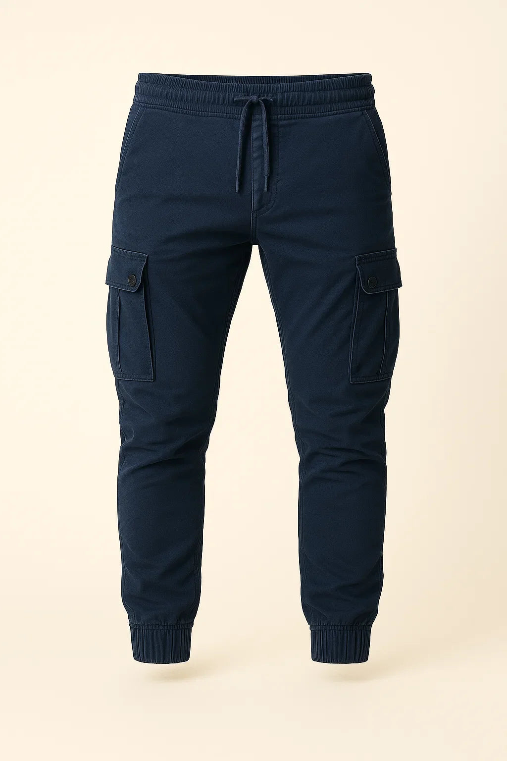 Men's Classic Slim-fit Rugged Cargo Pants - Dark Blue