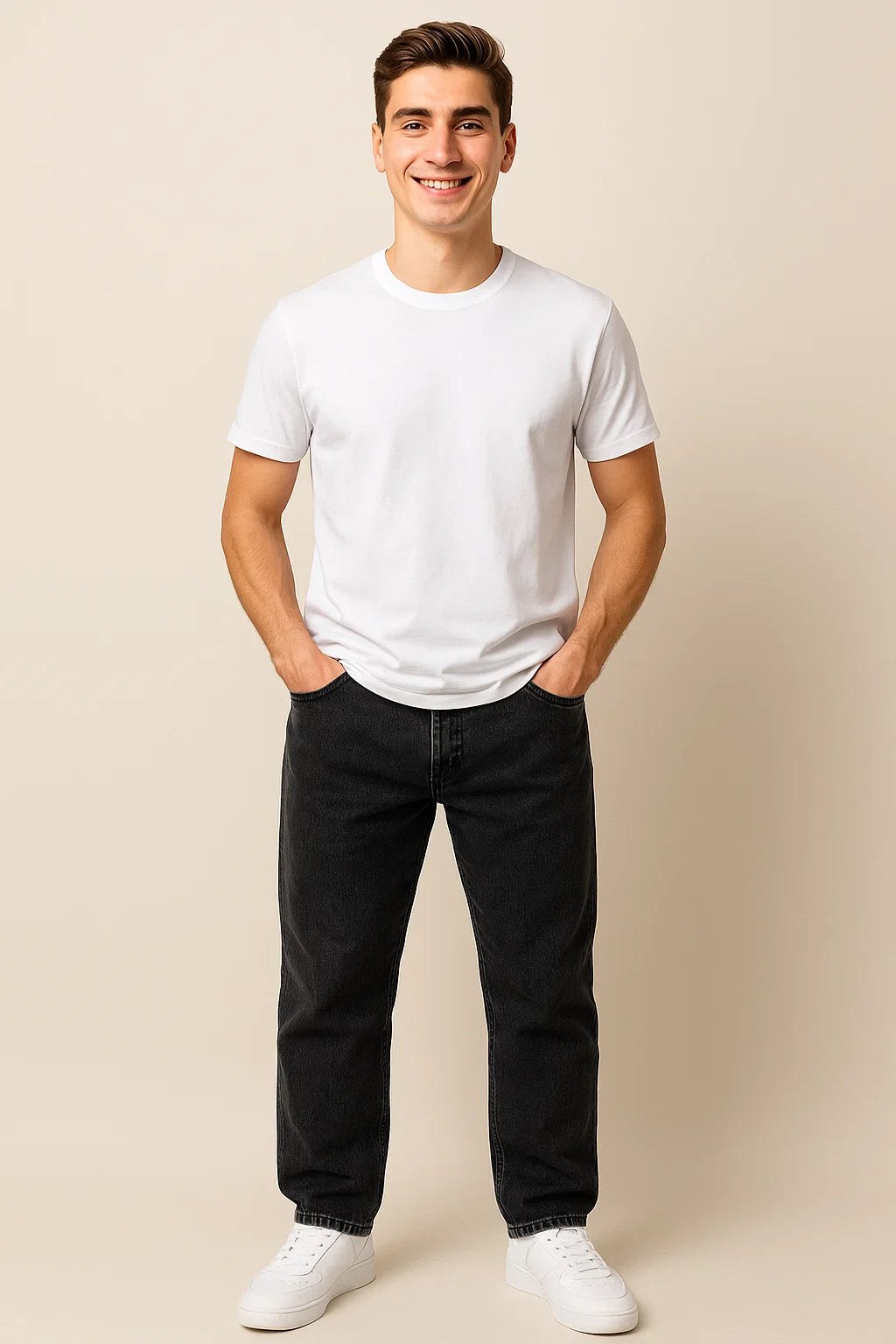 Men's Trendy Vintage Straight Leg Washed Denim Jeans