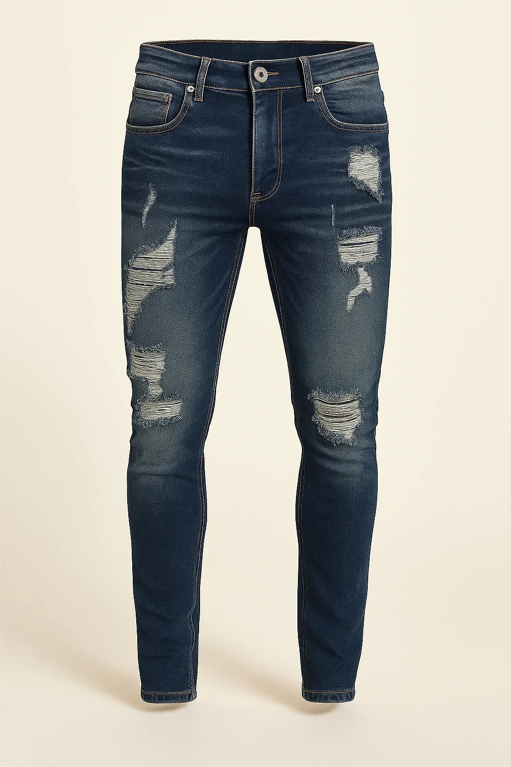 Men's Trendy Denim Ripped Jeans