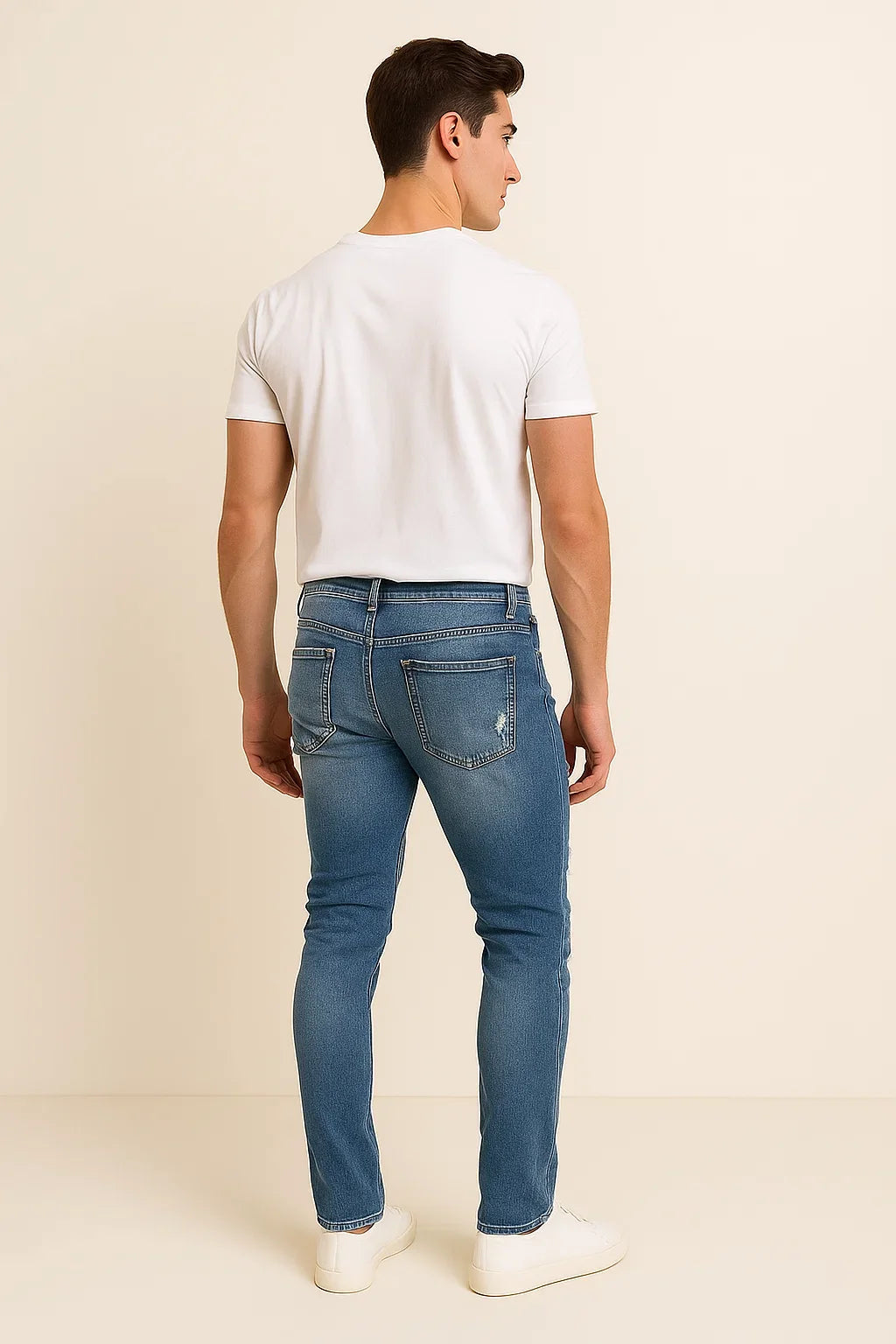 Men's Trendy Denim Ripped Jeans