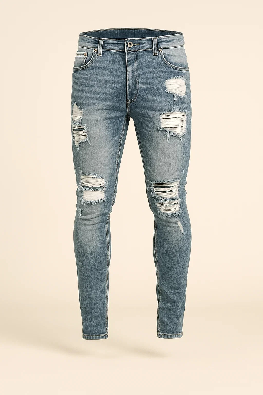 Men's Trendy Denim Ripped Jeans