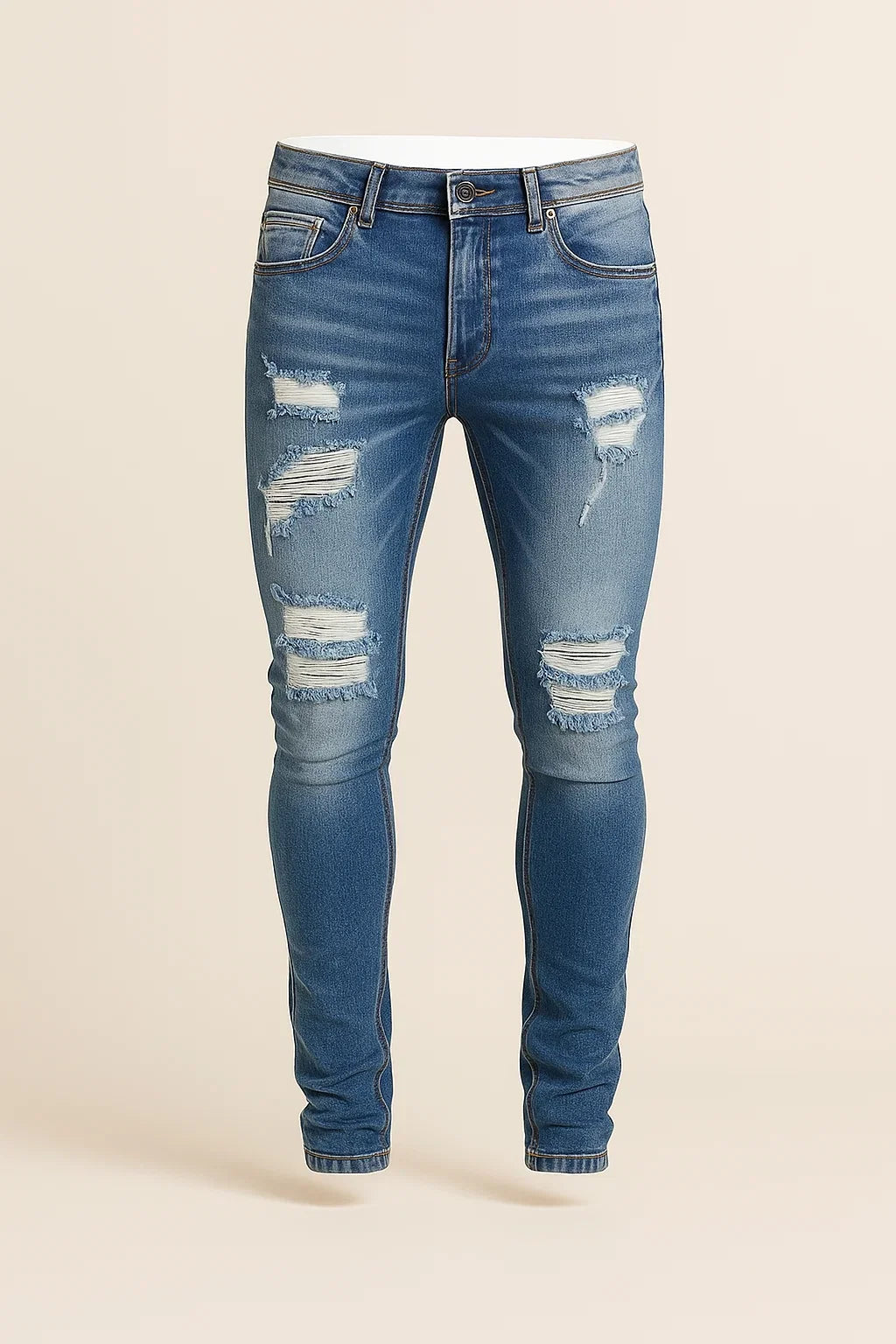 Men's Trendy Denim Ripped Jeans