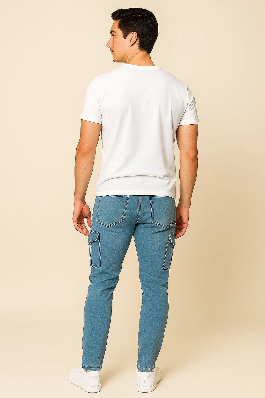 Men's Classic Cargo Denim Pants